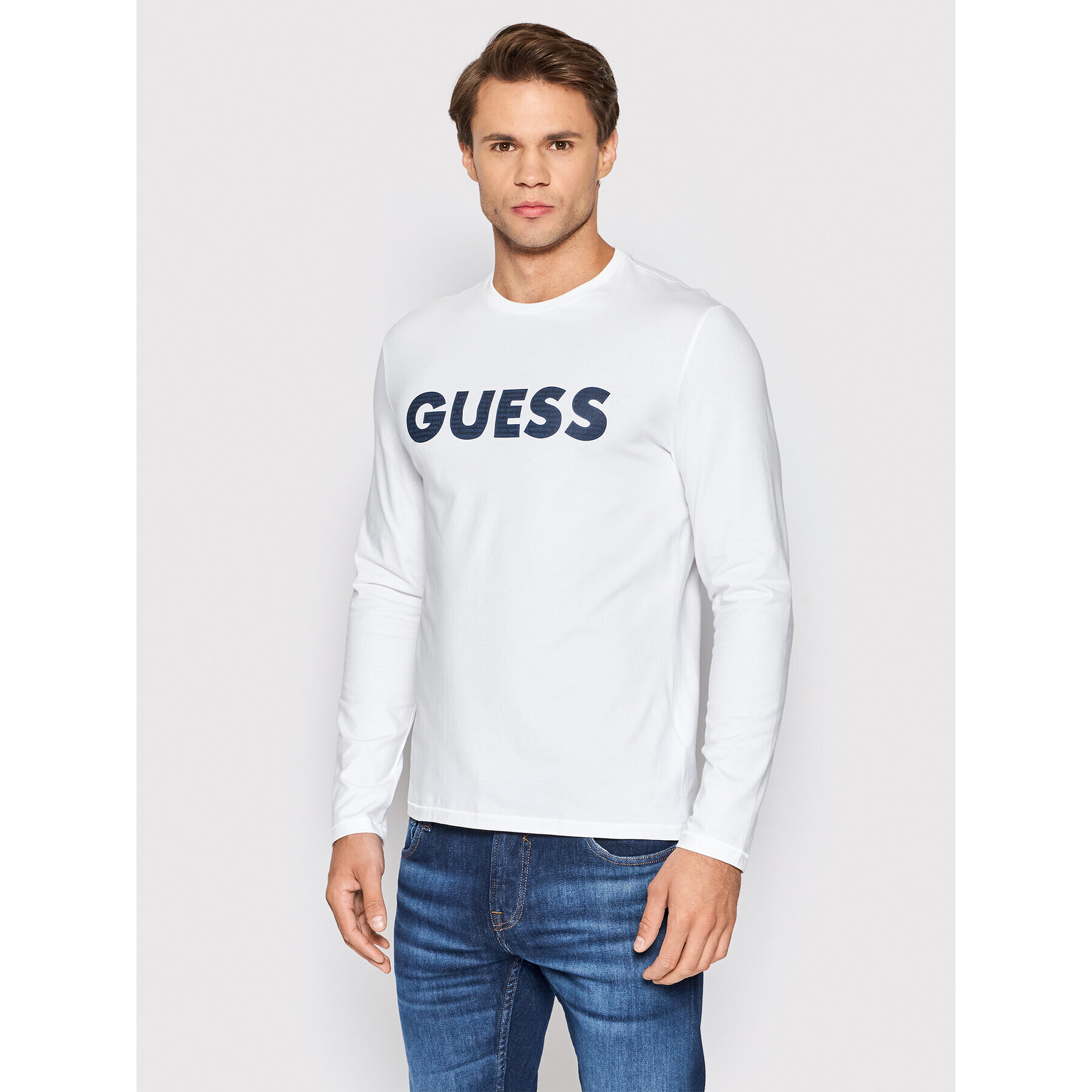 Guess Hosszú ujjú M2YI43 J1311 Fehér Slim Fit - Pepit.hu