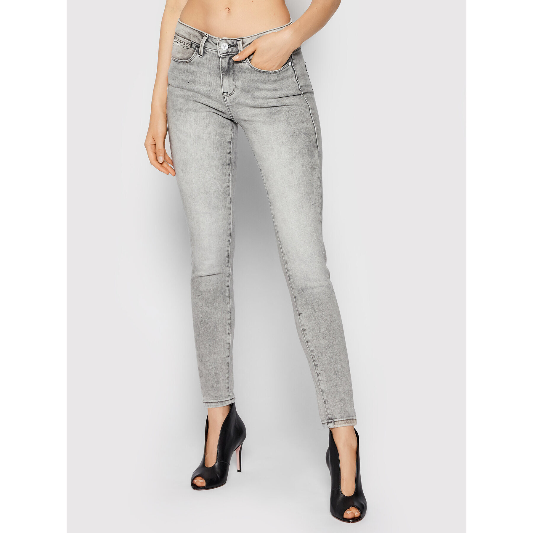 Guess Jegging W1BA03 D4HJ1 Szürke Jegging Fit - Pepit.hu