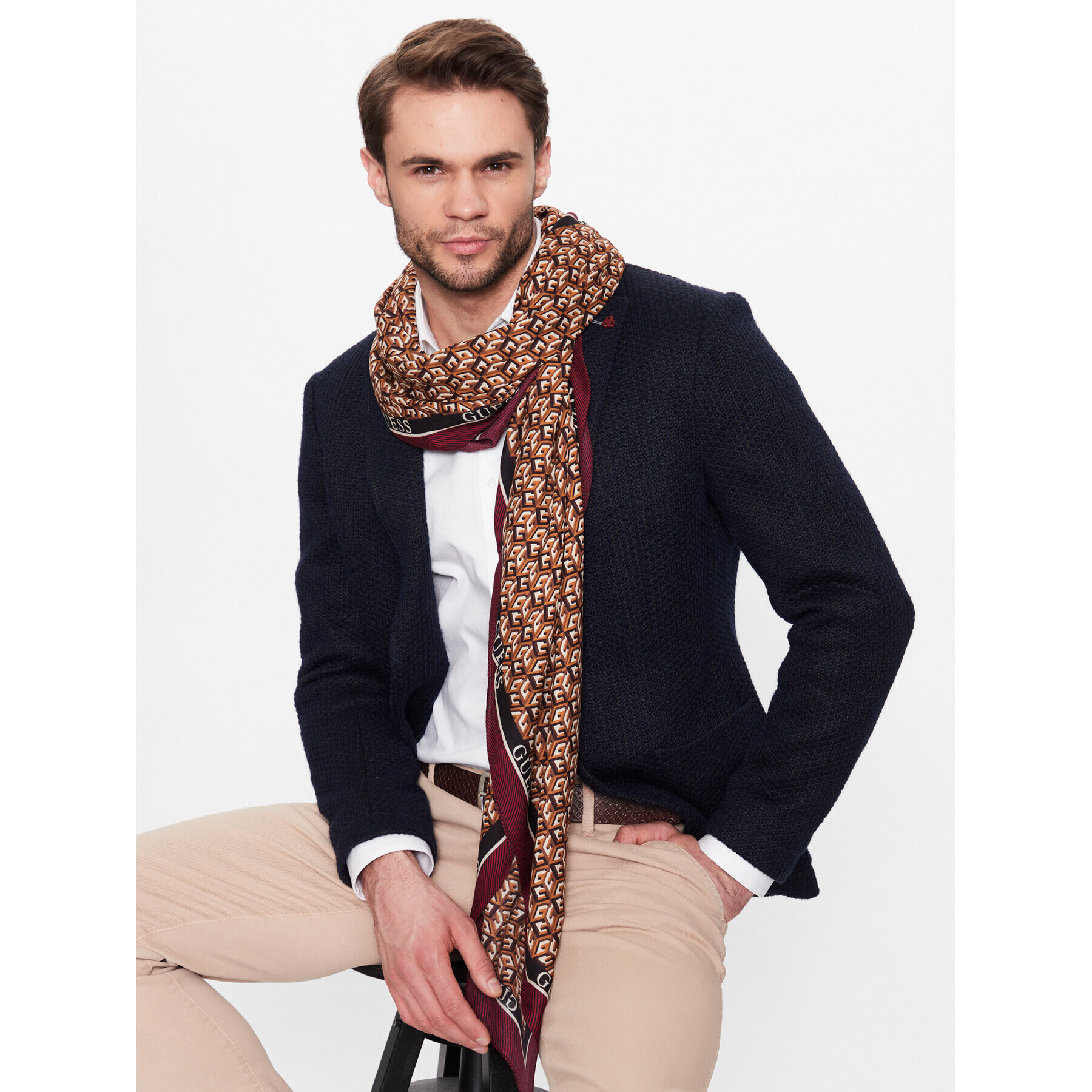 Guess Kendő Not Coordinated Scarves AM9080 VIS03 Barna - Pepit.hu