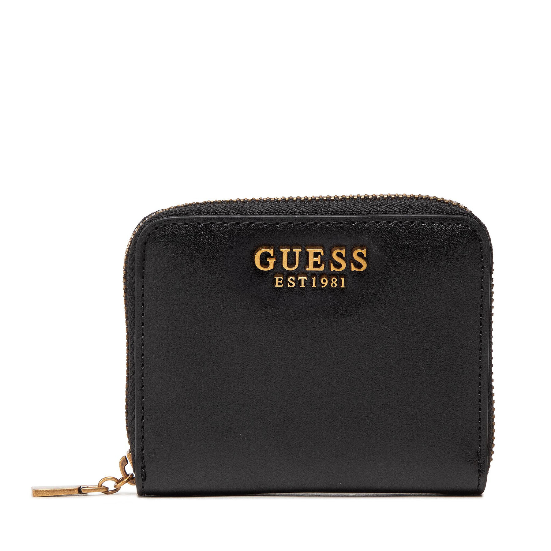 Guess Kis női pénztárca Laurel Slg Small Zip Around SWVB85 00370 Fekete - Pepit.hu