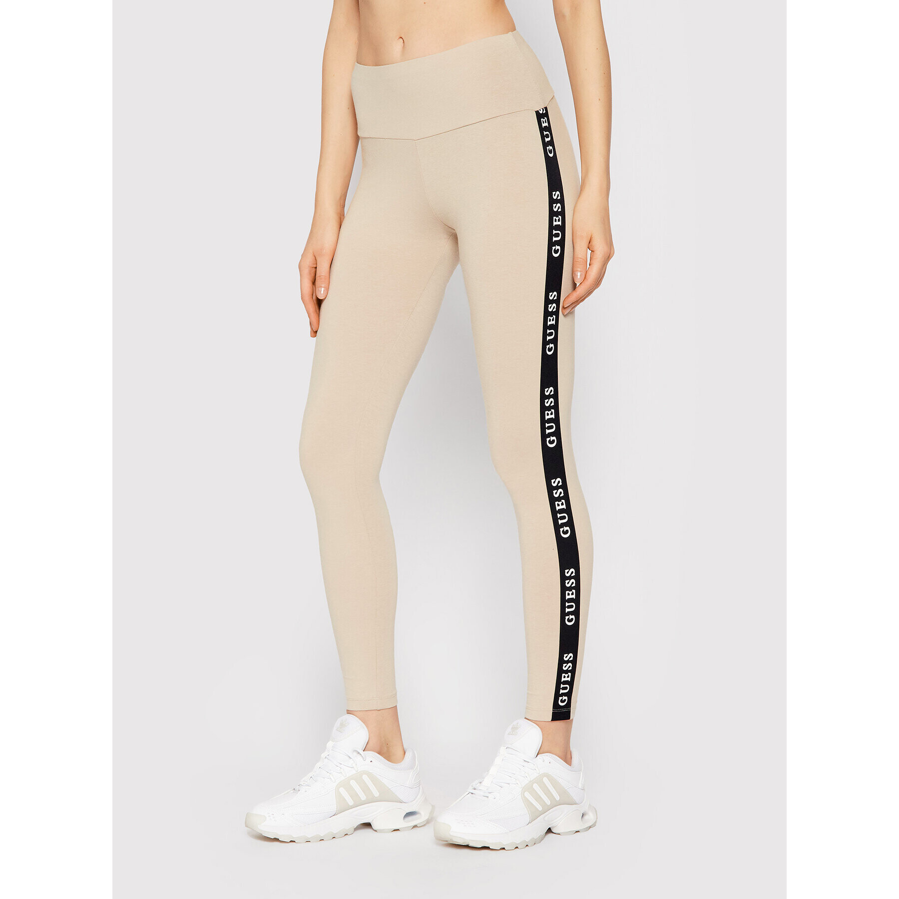 Guess Leggings Aline O1GA08 KABR0 Bézs Slim Fit - Pepit.hu