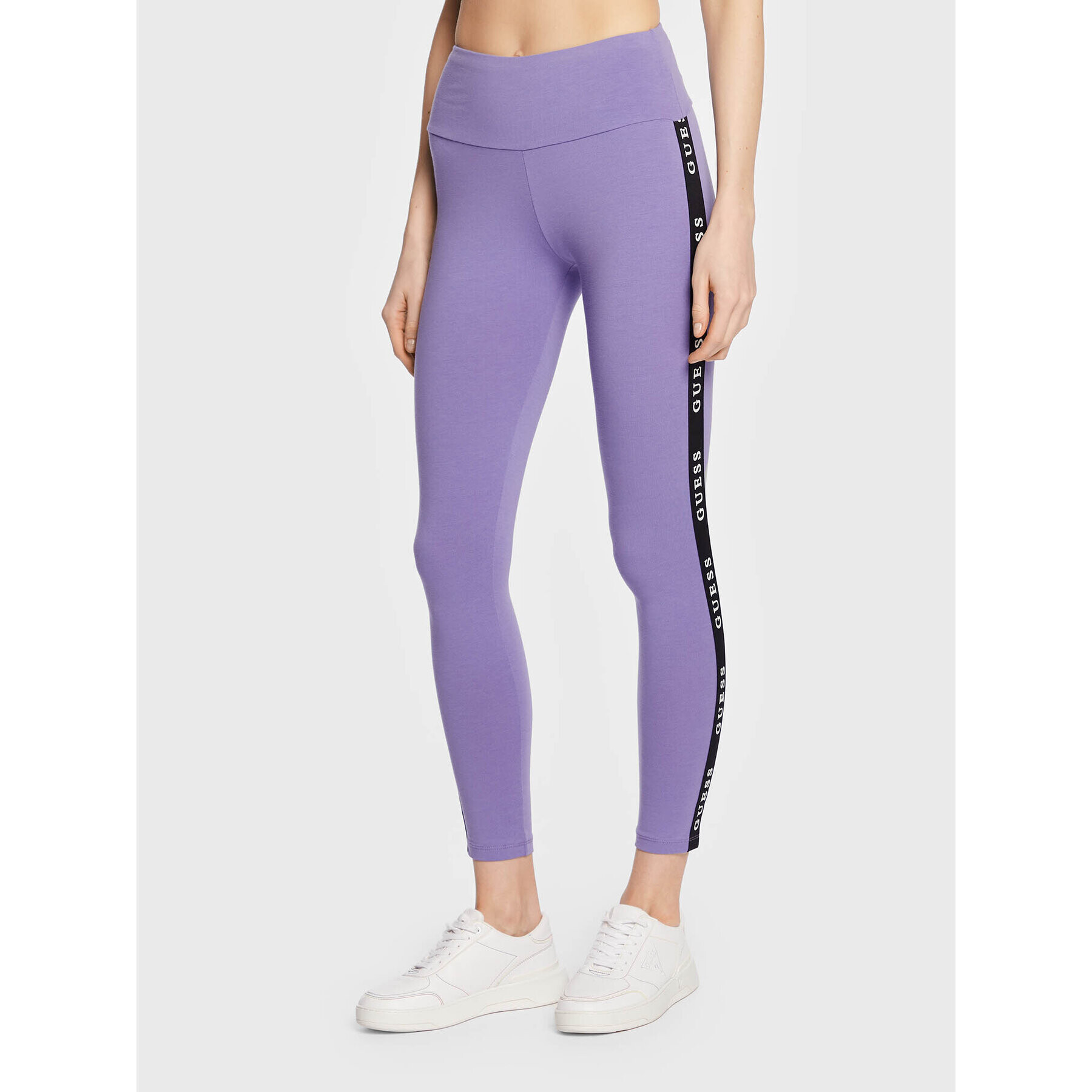 Guess Leggings Aline V2YB14 KABR0 Lila Slim Fit - Pepit.hu