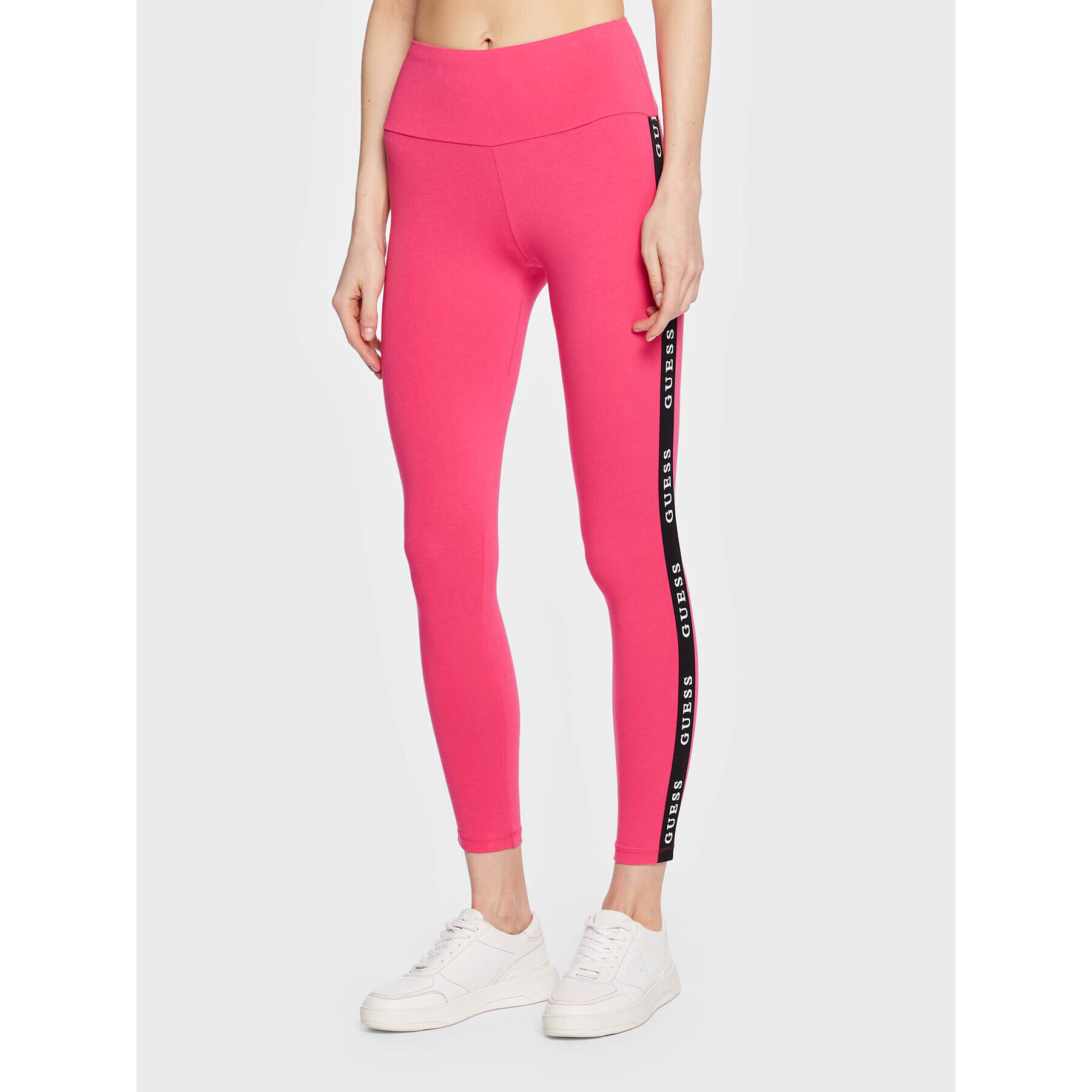 Guess Leggings Aline V2YB14 KABR0 Rózsaszín Slim Fit - Pepit.hu