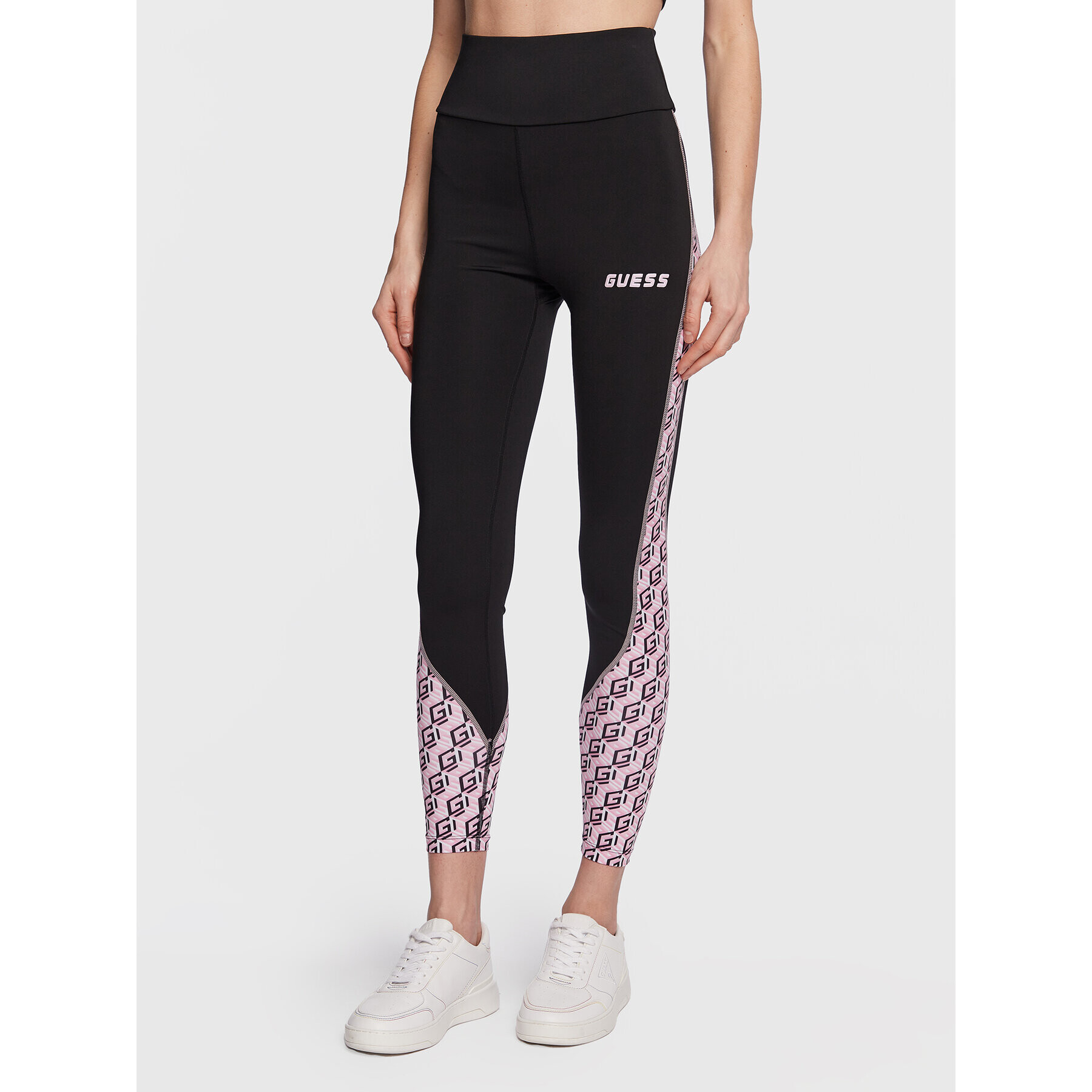 Guess Leggings Debra V3RB05 MC03W Fekete Slim Fit - Pepit.hu