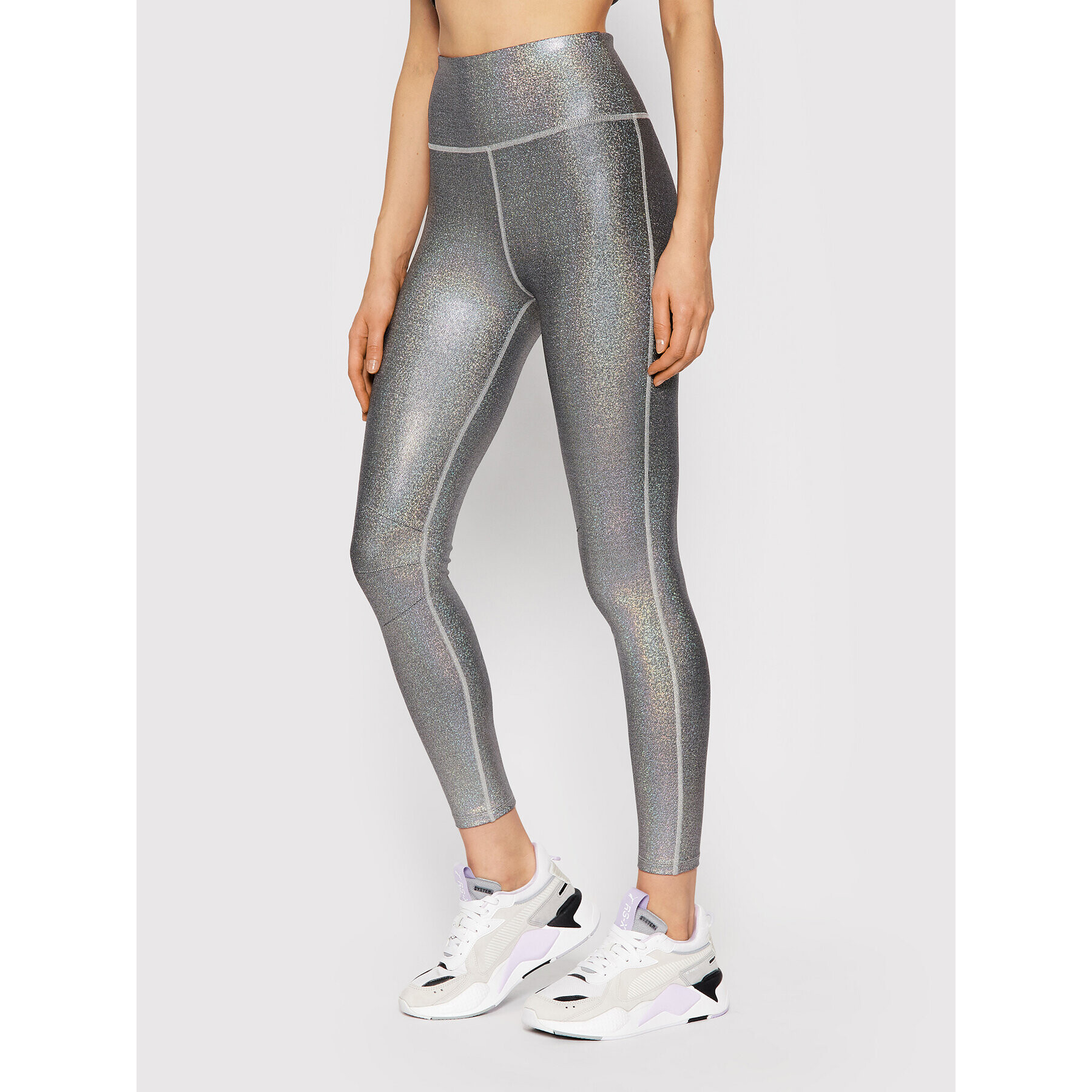 Guess Leggings Edith O1BA79 MC04H Ezüst Slim Fit - Pepit.hu