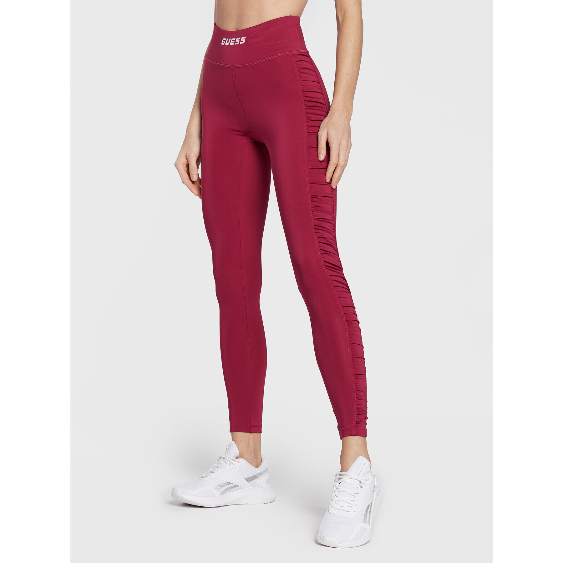 Guess Leggings Elise V2BB00 MC03W Bordó Slim Fit - Pepit.hu