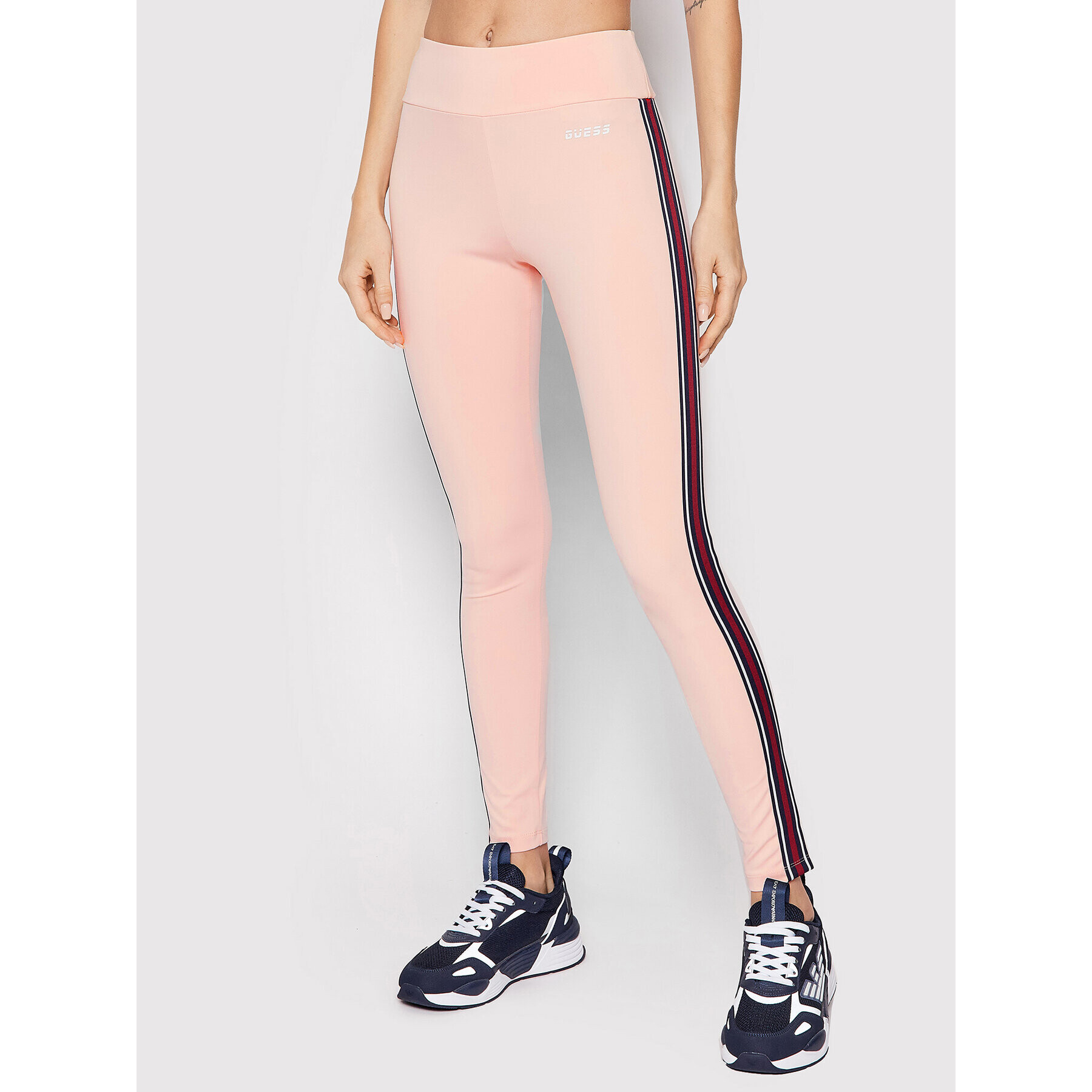 Guess Leggings Ethel O1RA38 MC049 Rózsaszín Slim Fit - Pepit.hu