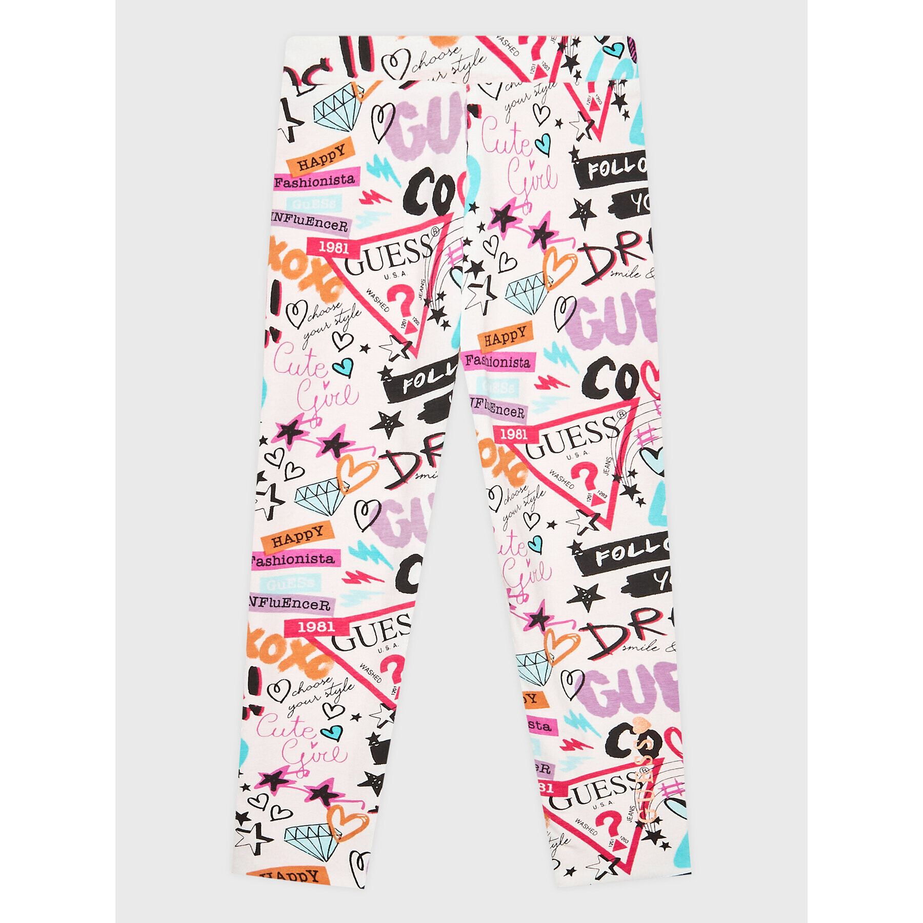 Guess Leggings K3RB00 K6YW3 Narancssárga Slim Fit - Pepit.hu