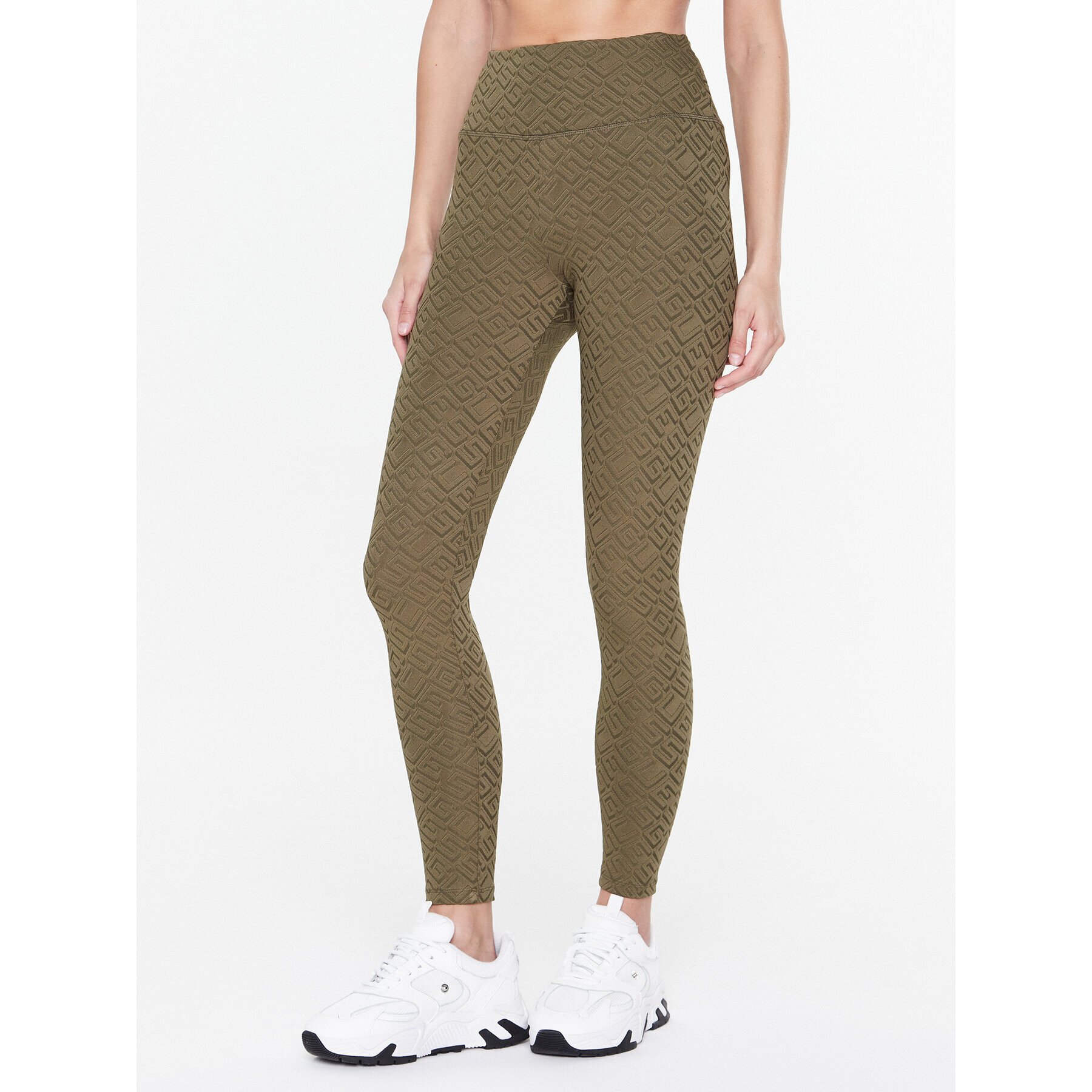 Guess Leggings New Dana V3RB23 MC04Y Zöld Slim Fit - Pepit.hu