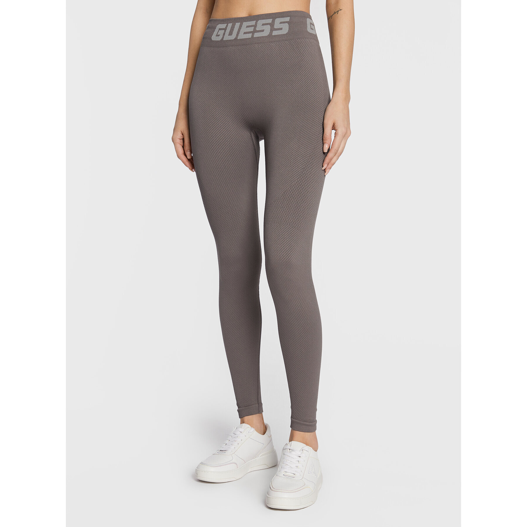 Guess Leggings Trudy V2BB14 Z3290 Szürke Slim Fit - Pepit.hu