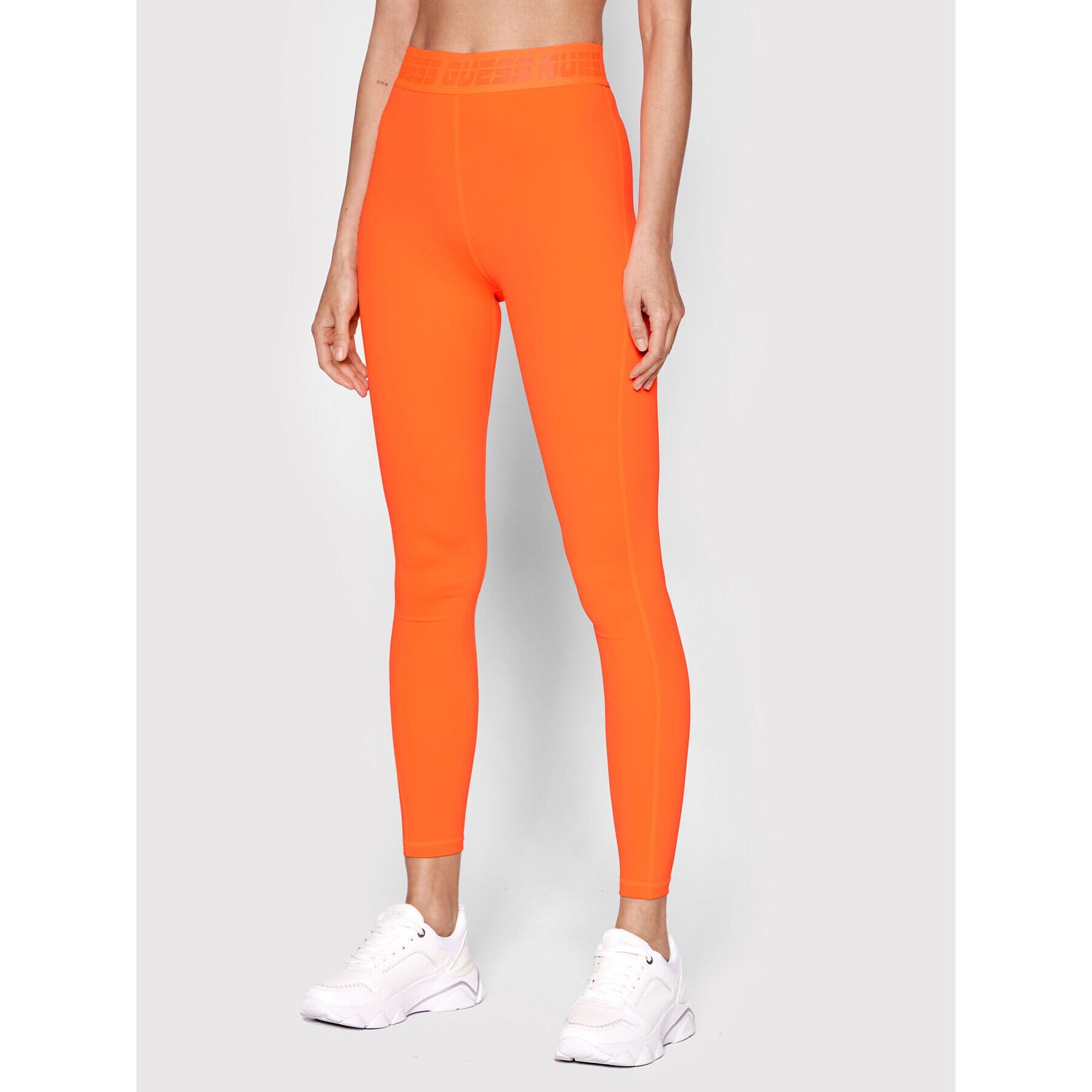 Guess Leggings V2GB13 MC049 Narancssárga Slim Fit - Pepit.hu