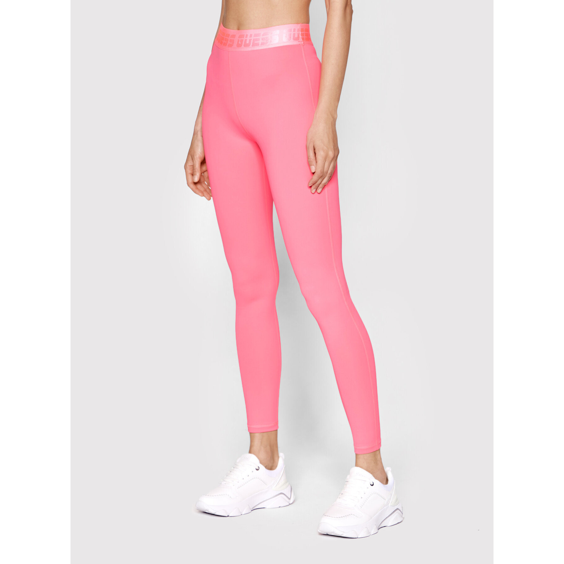 Guess Leggings V2GB13 MC049 Rózsaszín Slim Fit - Pepit.hu