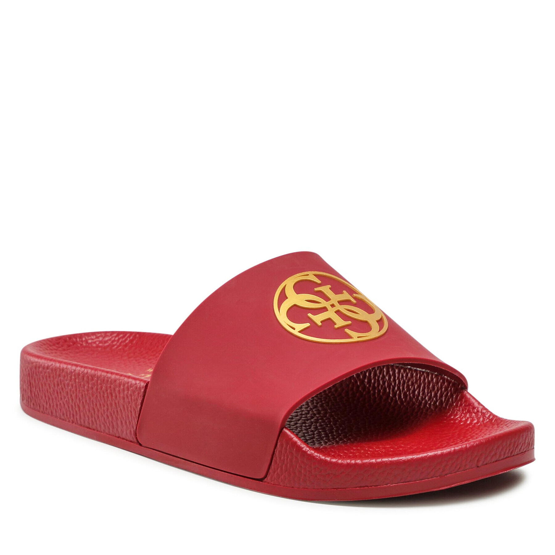 Guess Papucs 4G Logo Beach Slippers E2GZ01 BB00F Bordó - Pepit.hu