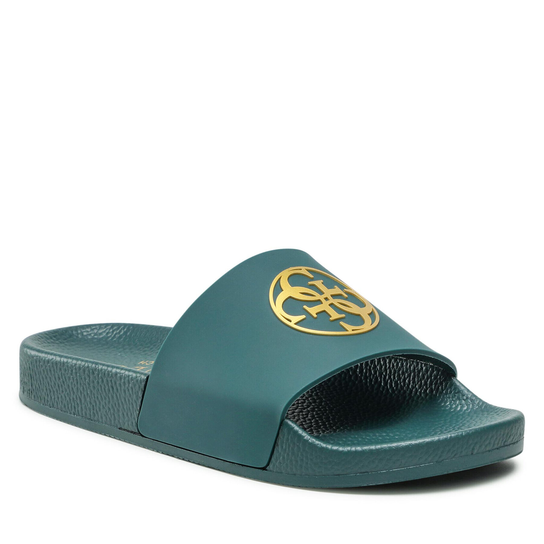 Guess Papucs 4G Logo Beach Slippers E2GZ01 BB00F Zöld - Pepit.hu