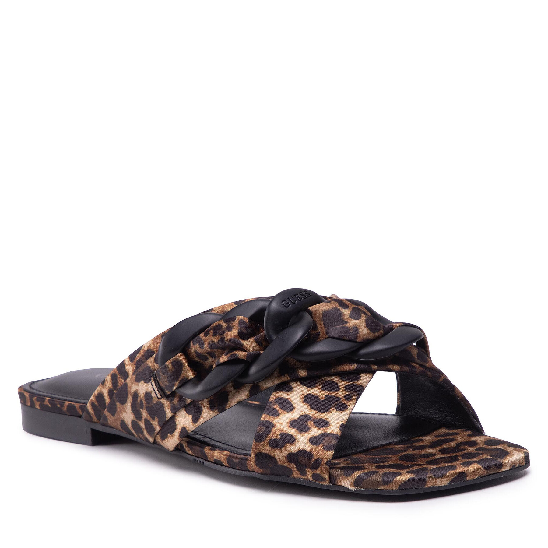 Guess Papucs Sandal Flat FL6S2M FAP03 Fekete - Pepit.hu