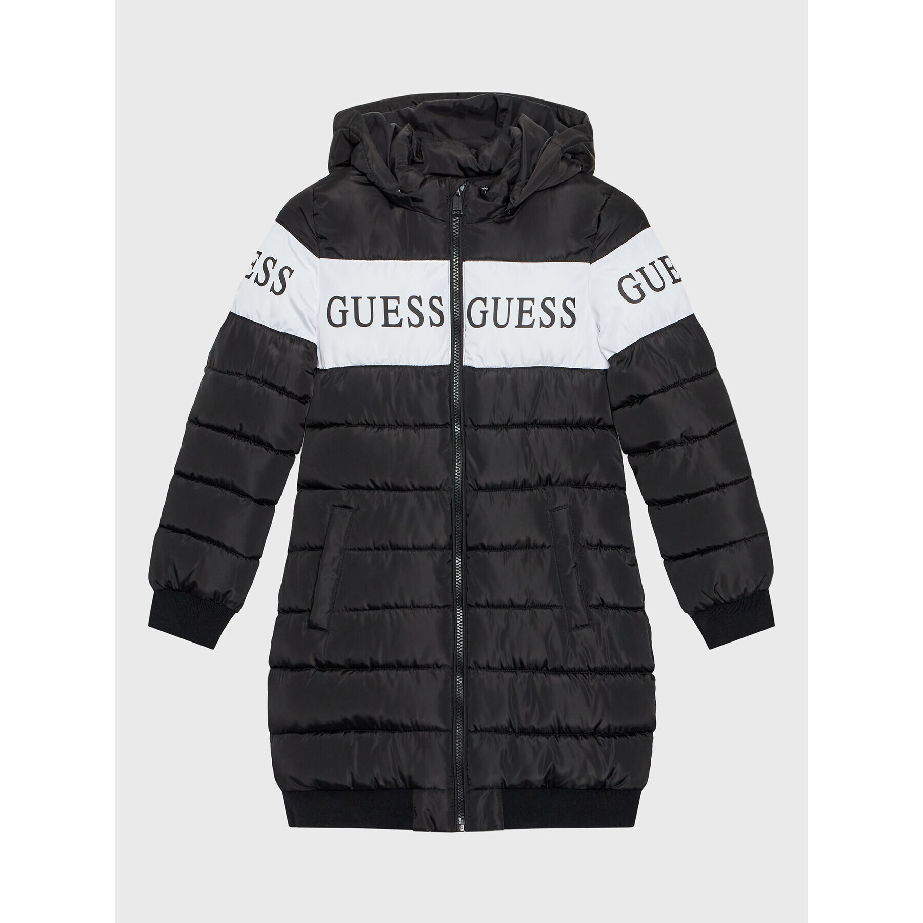 Guess Pehelykabát J2BL00 WB240 Fekete ródium bevonat Regular Fit - Pepit.hu