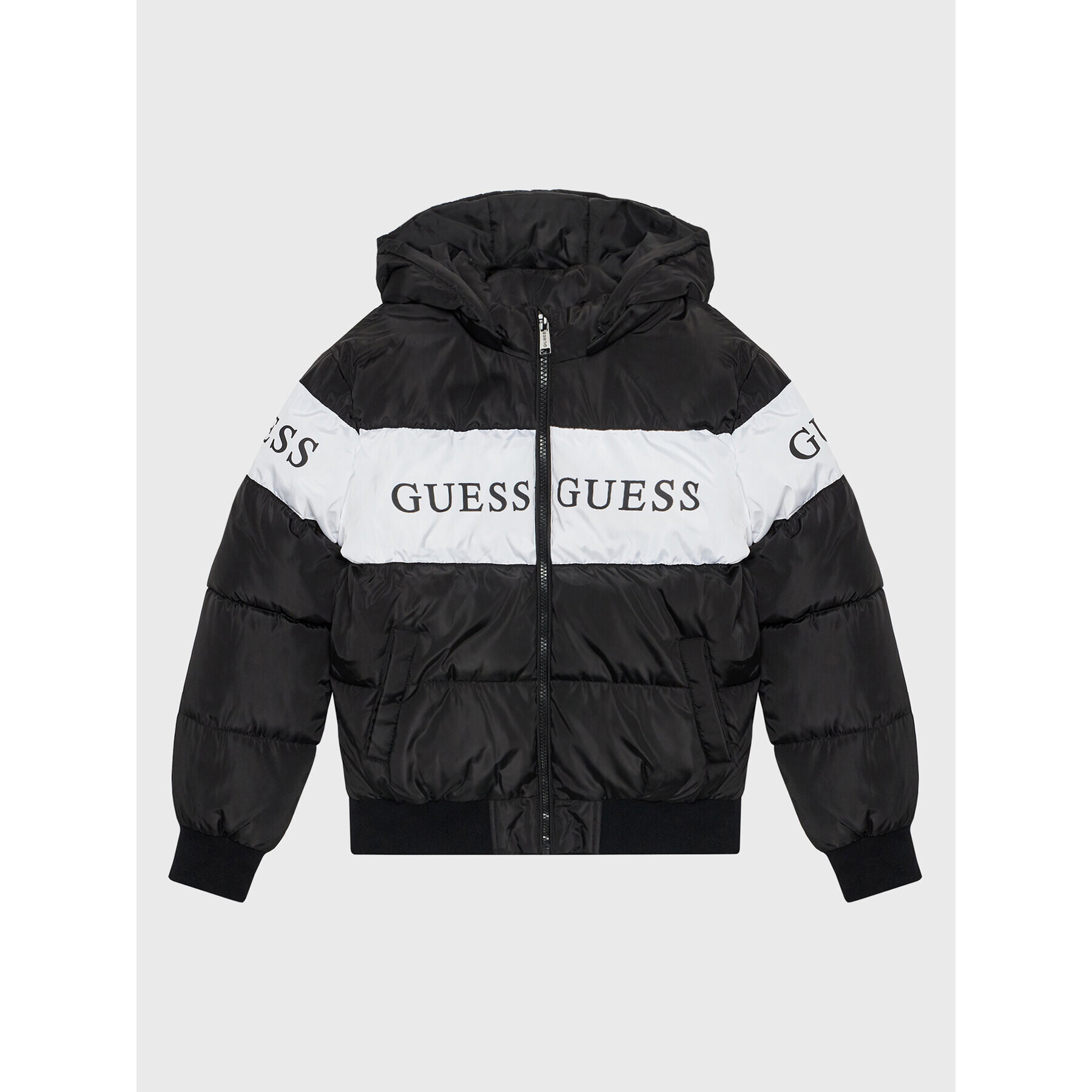 Guess Pehelykabát J2BL01 WB240 Fekete Regular Fit - Pepit.hu