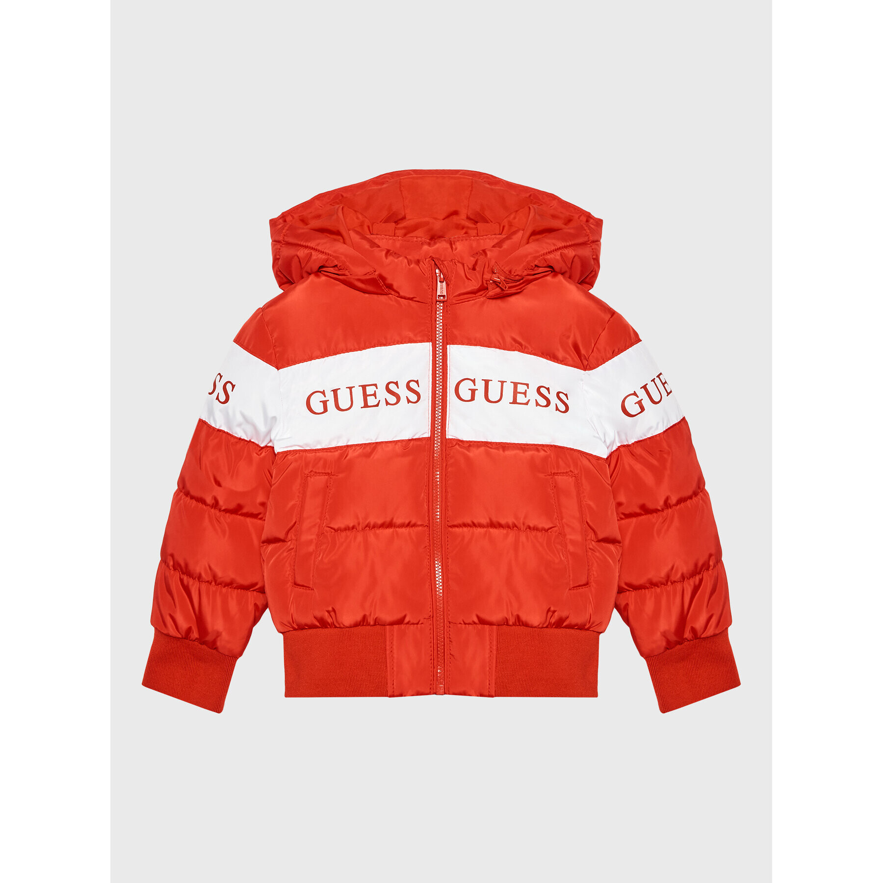 Guess Pehelykabát K2BL00 WB240 Piros Regular Fit - Pepit.hu