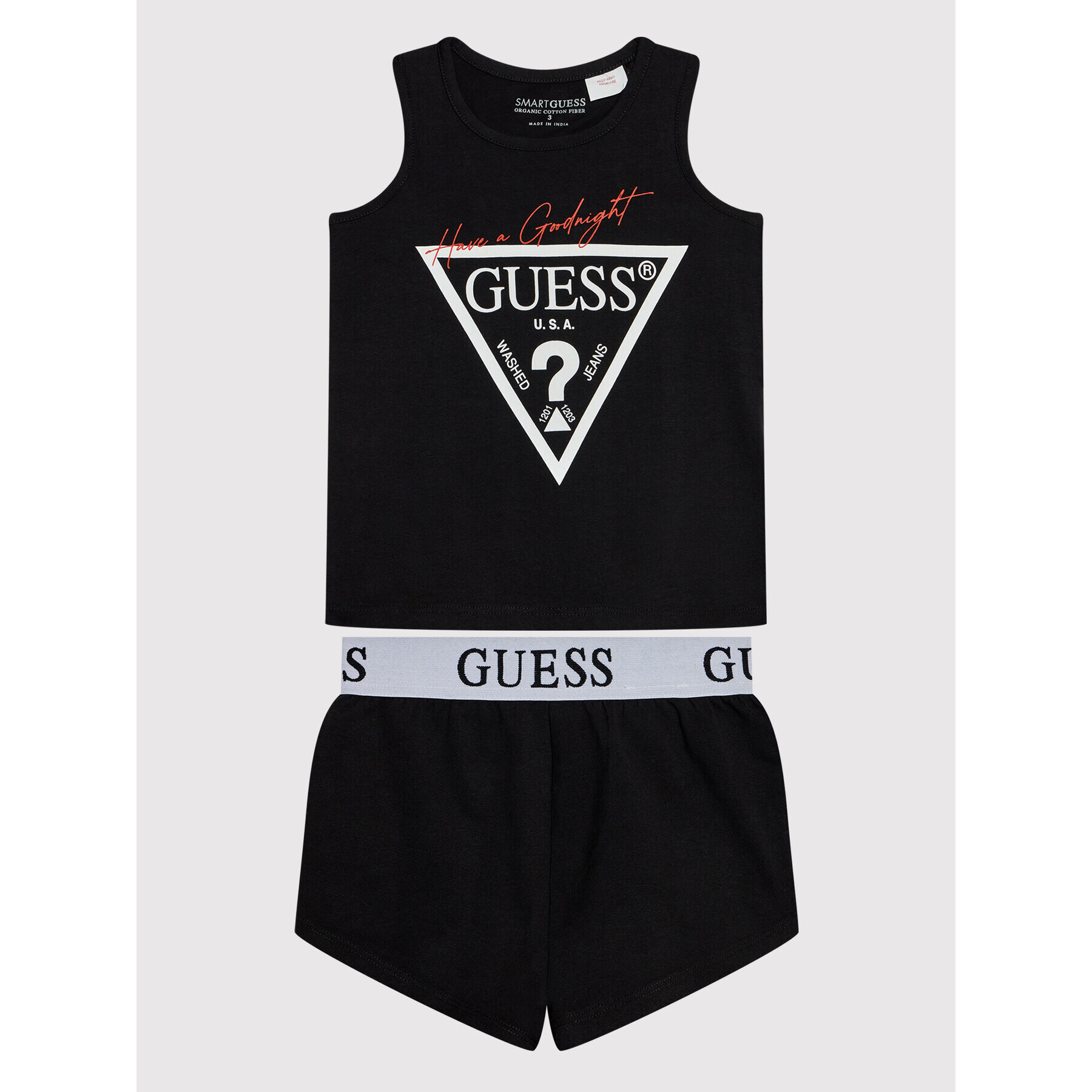 Guess Pizsama J1BG00 J1311 Fekete Regular Fit - Pepit.hu