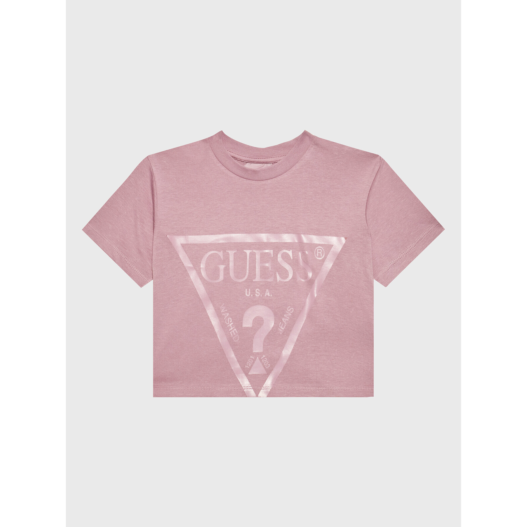 Guess Póló J2BI41 K8HM0 Lila Cropped Fit - Pepit.hu