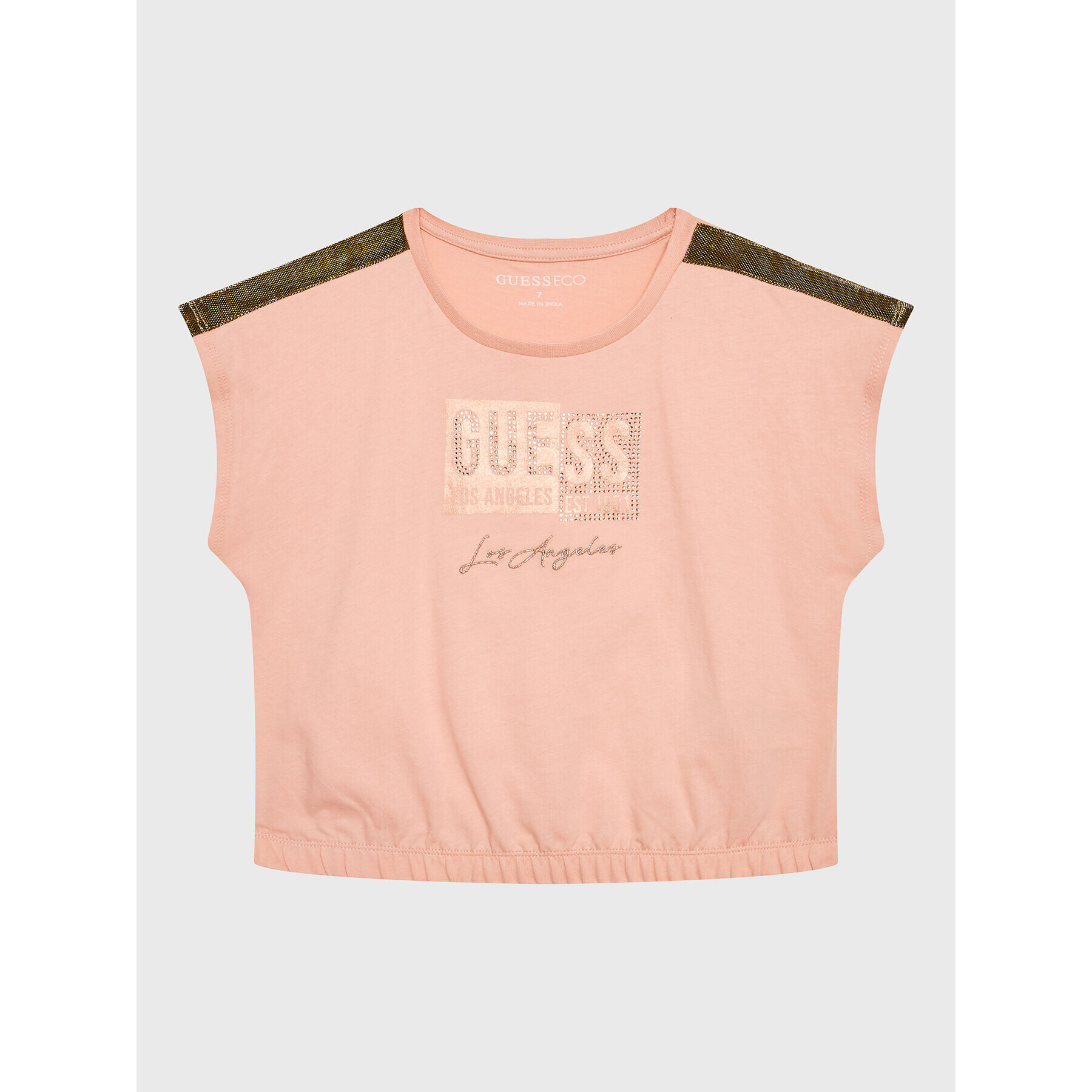 Guess Póló J3GI11 K8HM3 Rózsaszín Boxy Fit - Pepit.hu