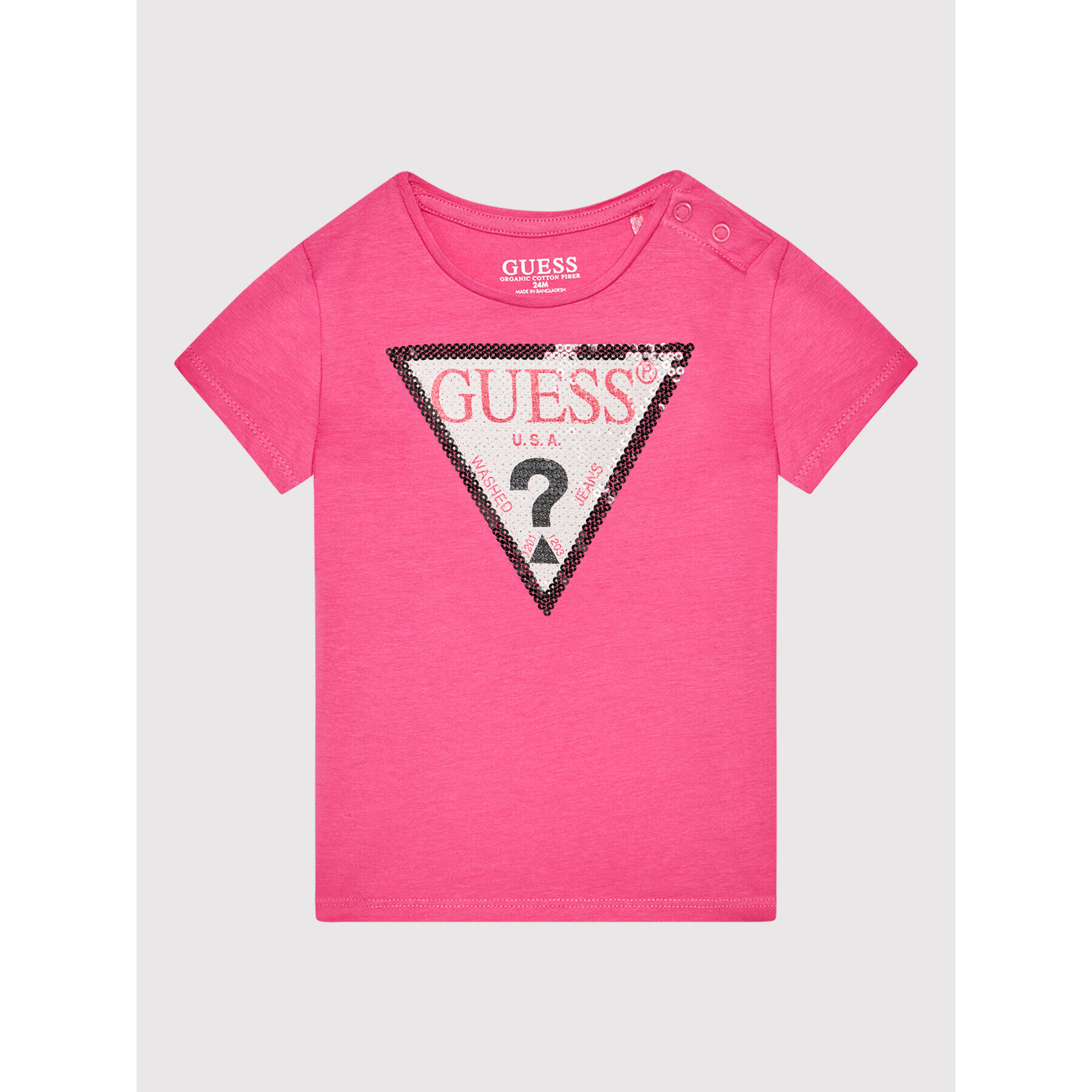 Guess Póló K1YI26 K6YW1 Rózsaszín Regular Fit - Pepit.hu