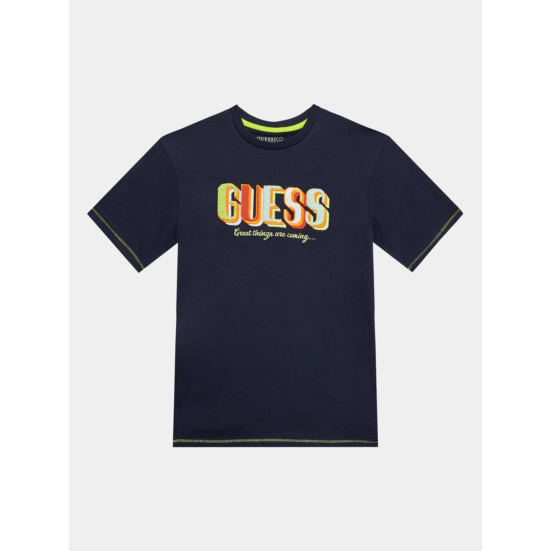 Guess Póló L3YI08 K8HM4 Kék Oversize - Pepit.hu