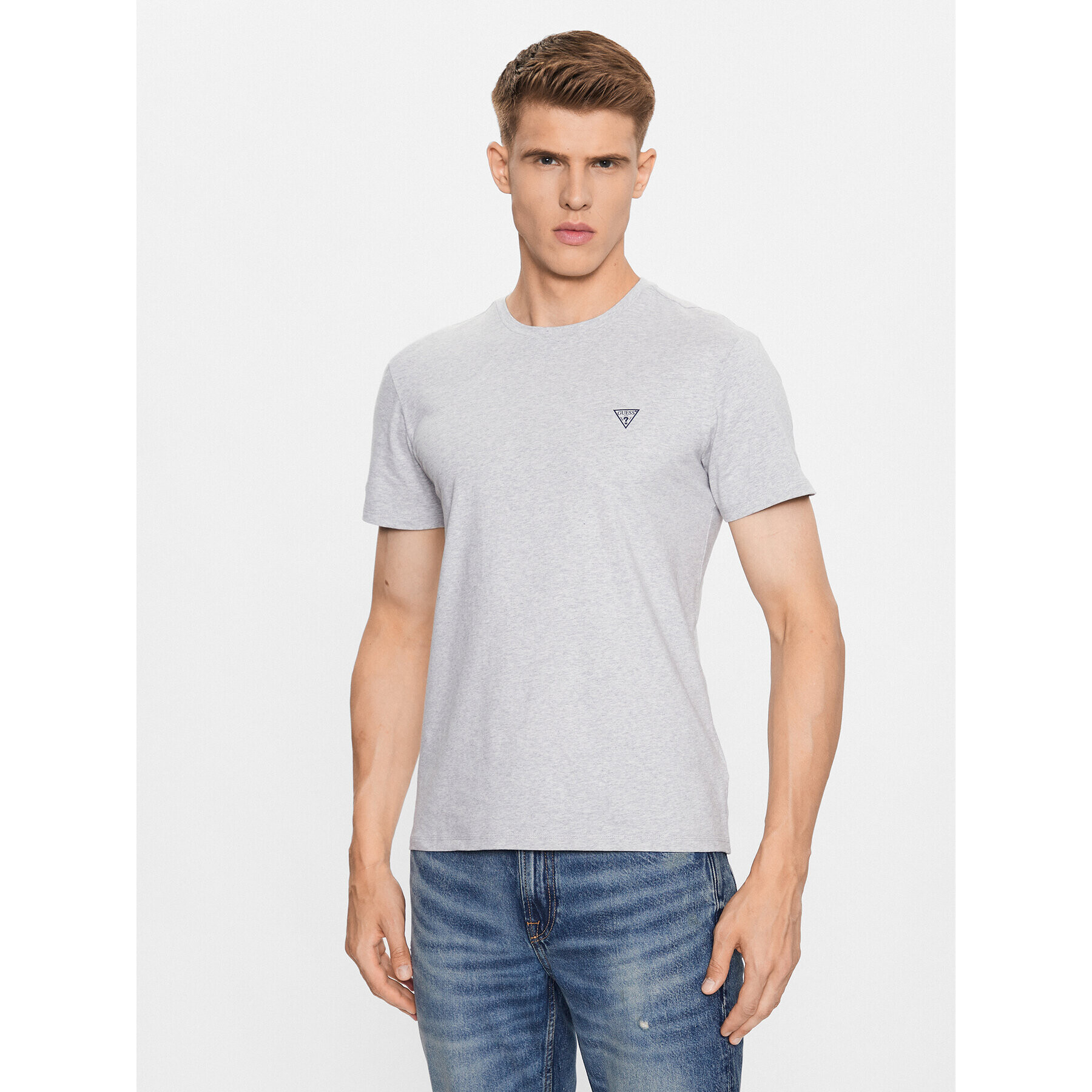 Guess Póló U97M00 K6YW1 Szürke Slim Fit - Pepit.hu