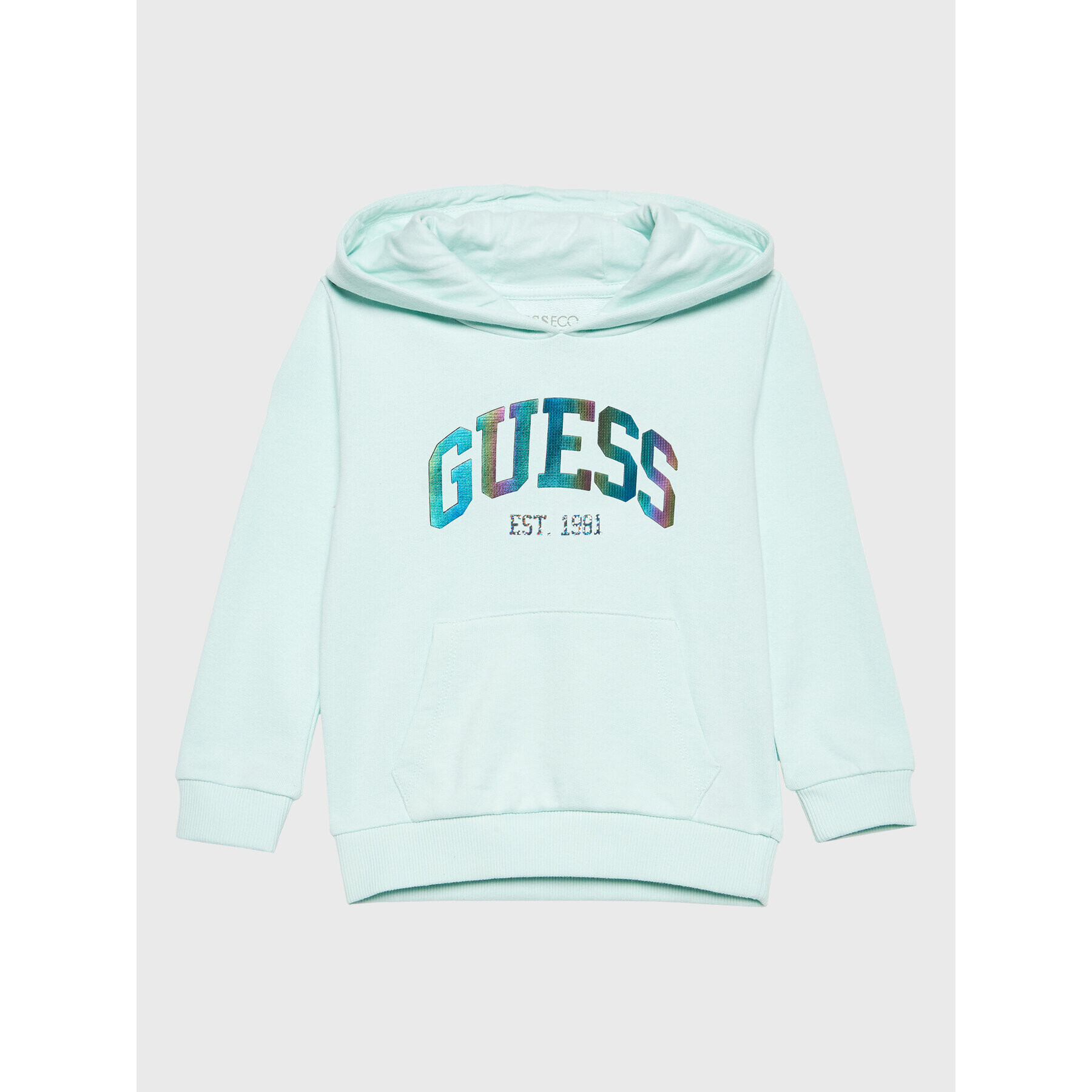 Guess Pulóver K3RQ02 KA6R0 Zöld Regular Fit - Pepit.hu