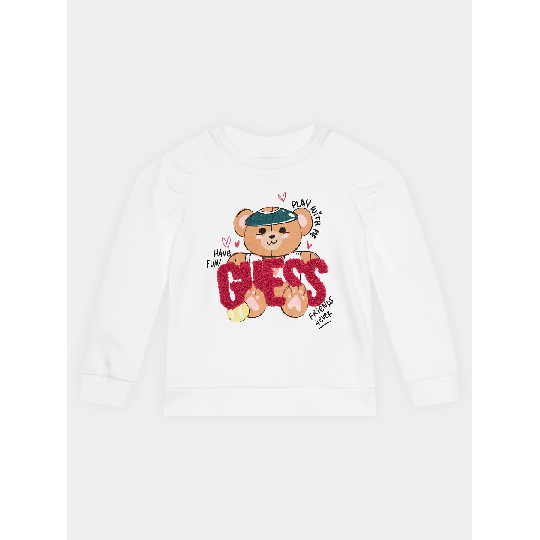 Guess Pulóver K4RQ01 KA6R3 Fehér Regular Fit - Pepit.hu