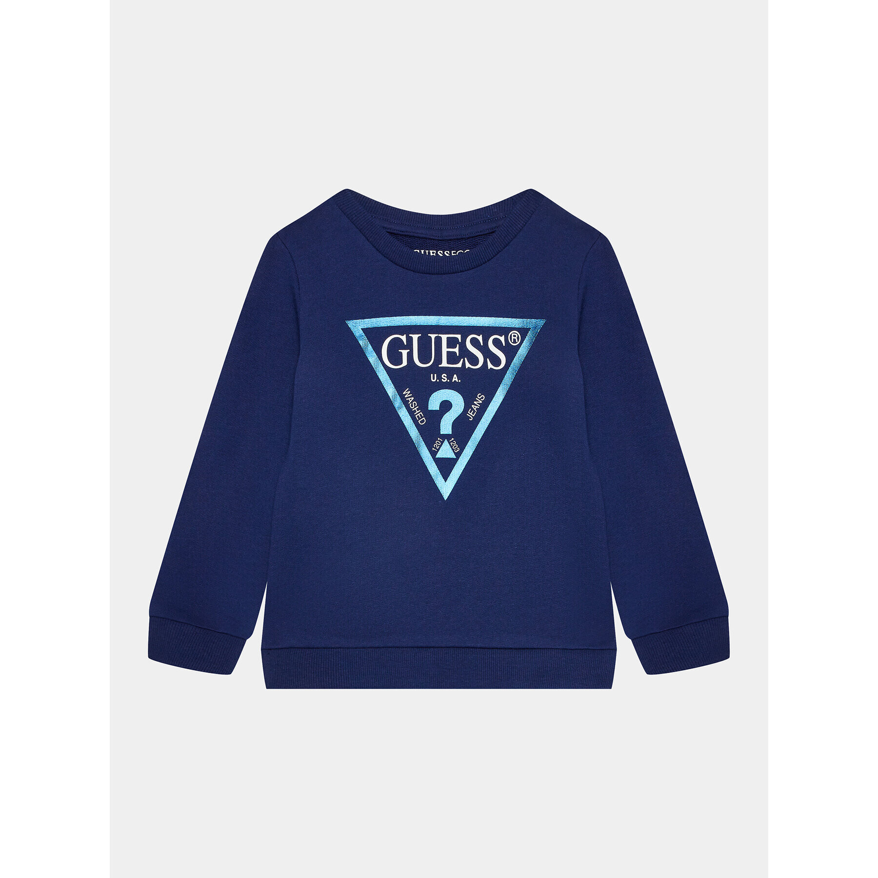 Guess Pulóver K74Q12 KAUG0 Sötétkék Regular Fit - Pepit.hu