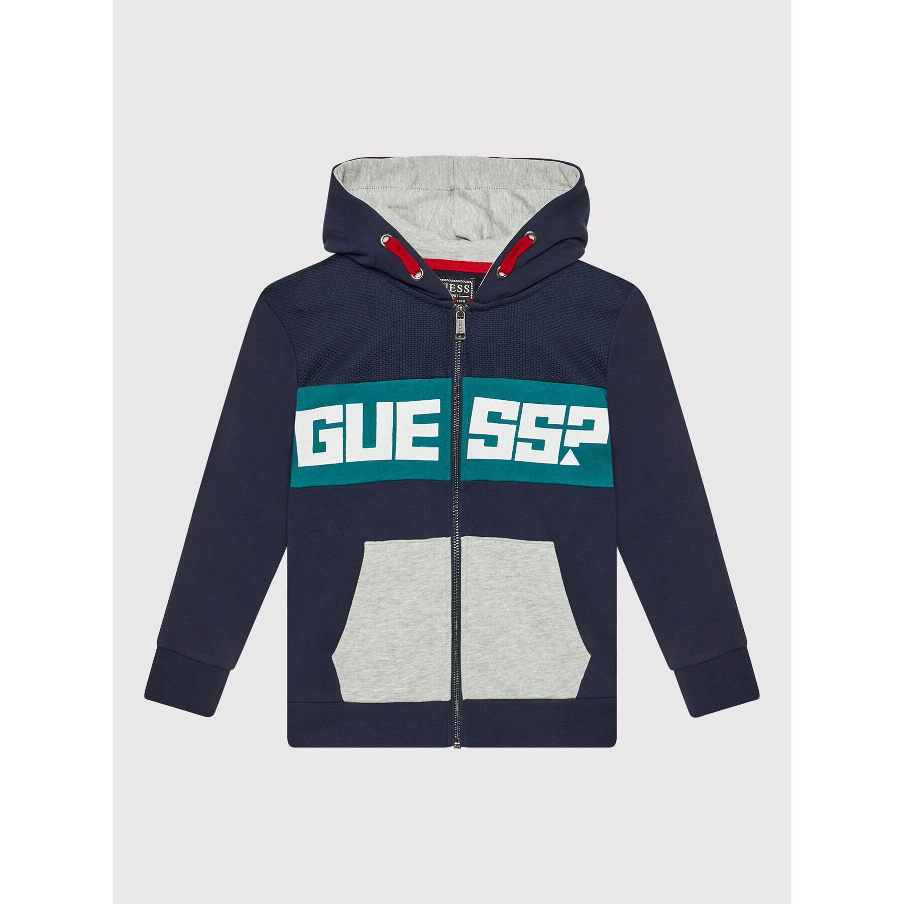 Guess Pulóver L1BQ04 KAV30 Sötétkék Regular Fit - Pepit.hu