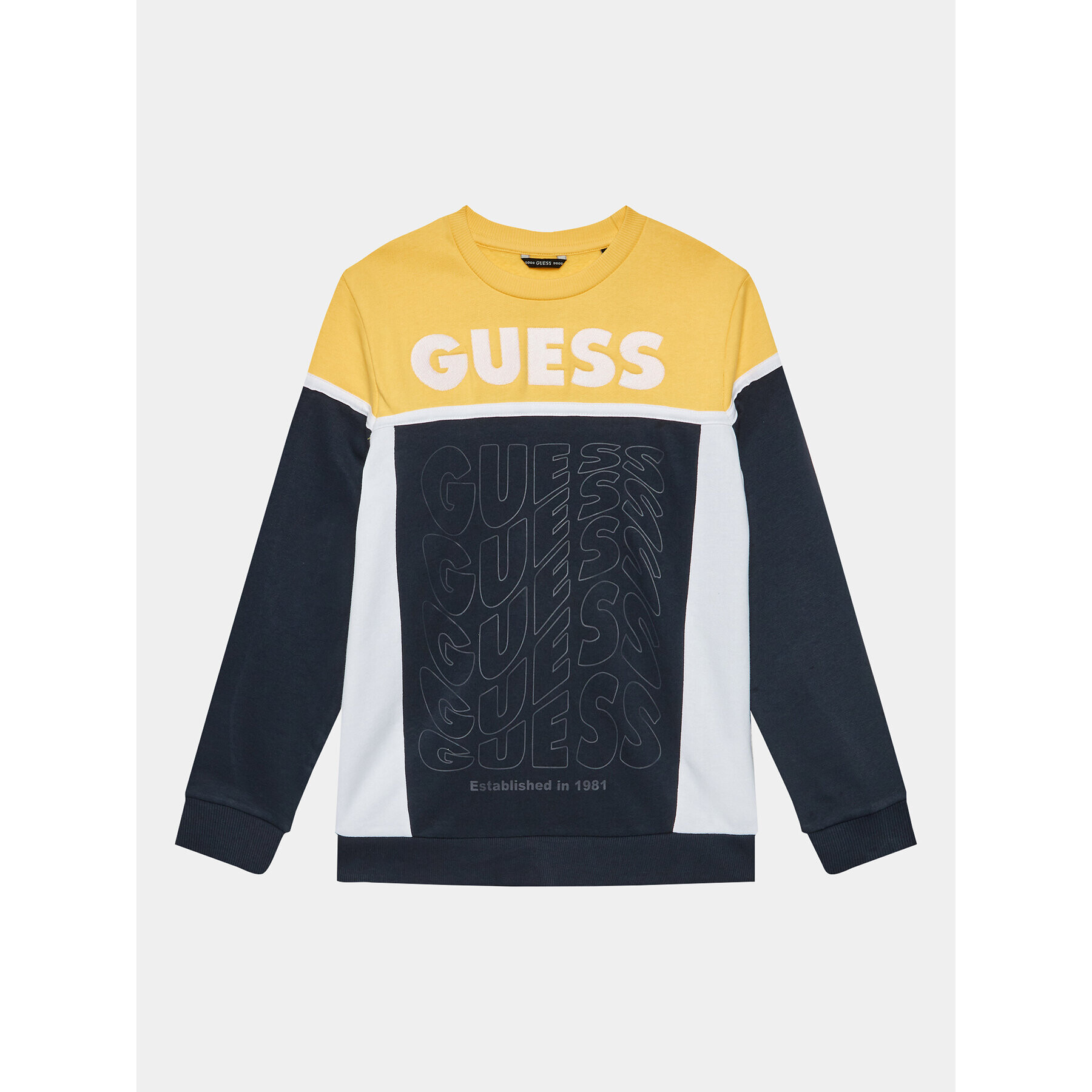 Guess Pulóver L3BQ02 KAX73 Sötétkék Regular Fit - Pepit.hu