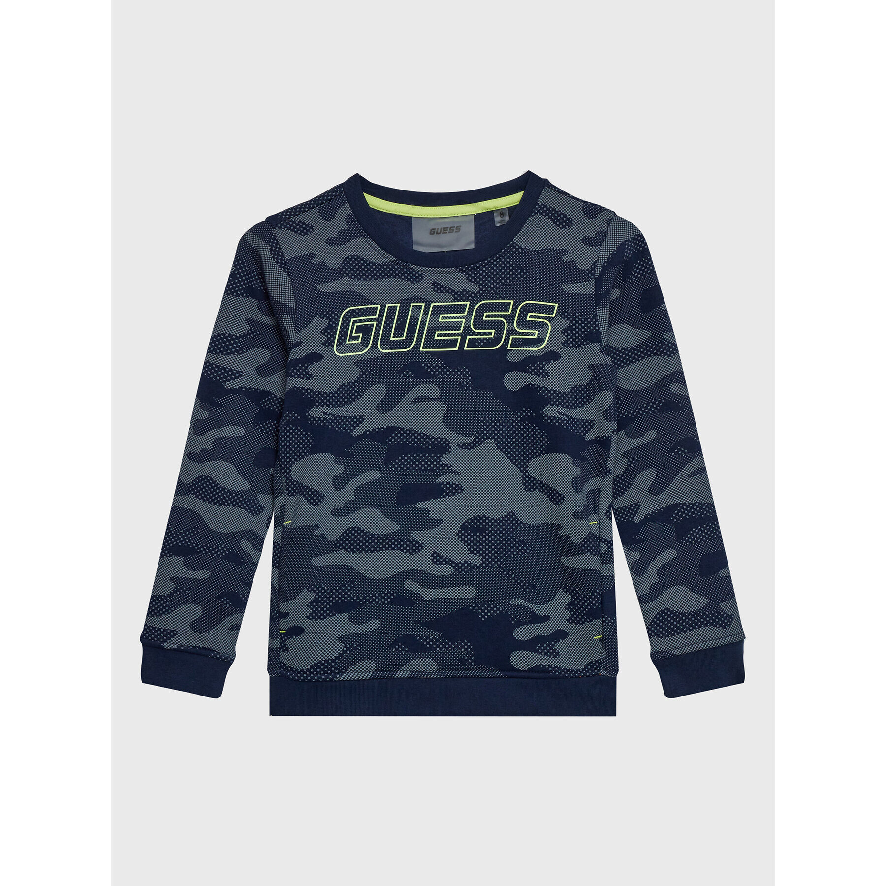 Guess Pulóver L3RQ08 K9Z21 Kék Regular Fit - Pepit.hu