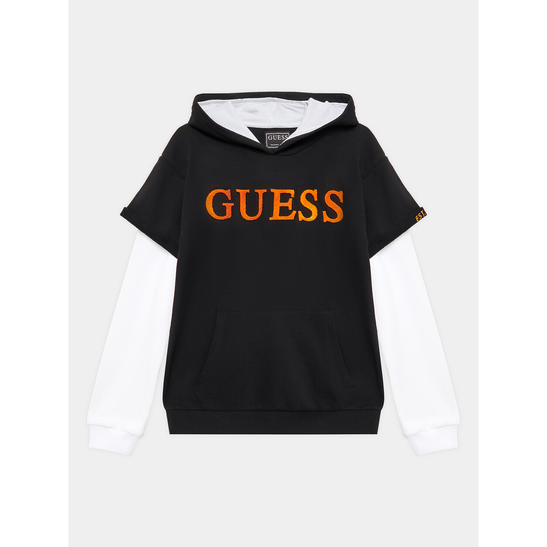 Guess Pulóver L3YQ00 KA6R3 Fekete Regular Fit - Pepit.hu