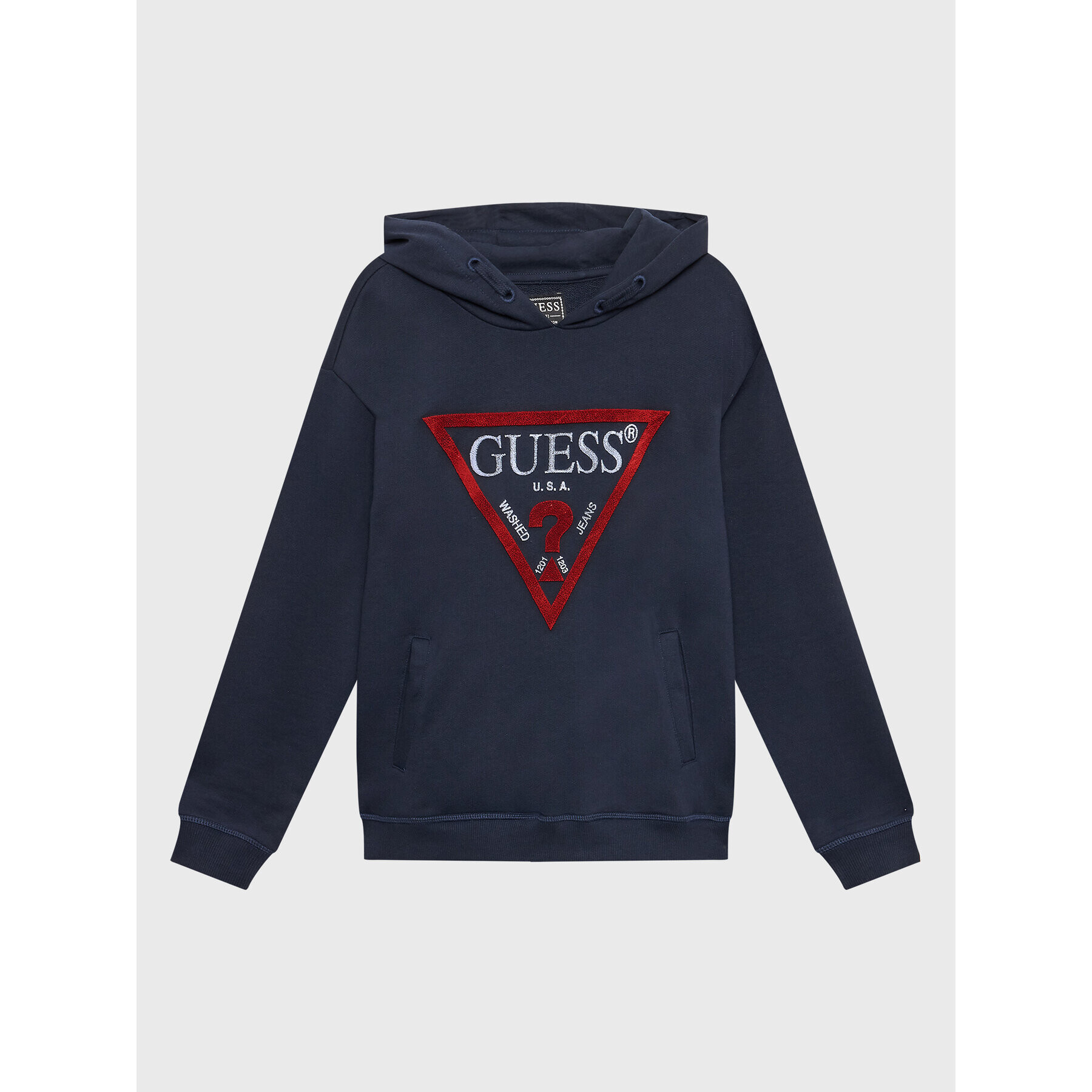 Guess Pulóver L3YQ04 KAD73 Sötétkék Regular Fit - Pepit.hu