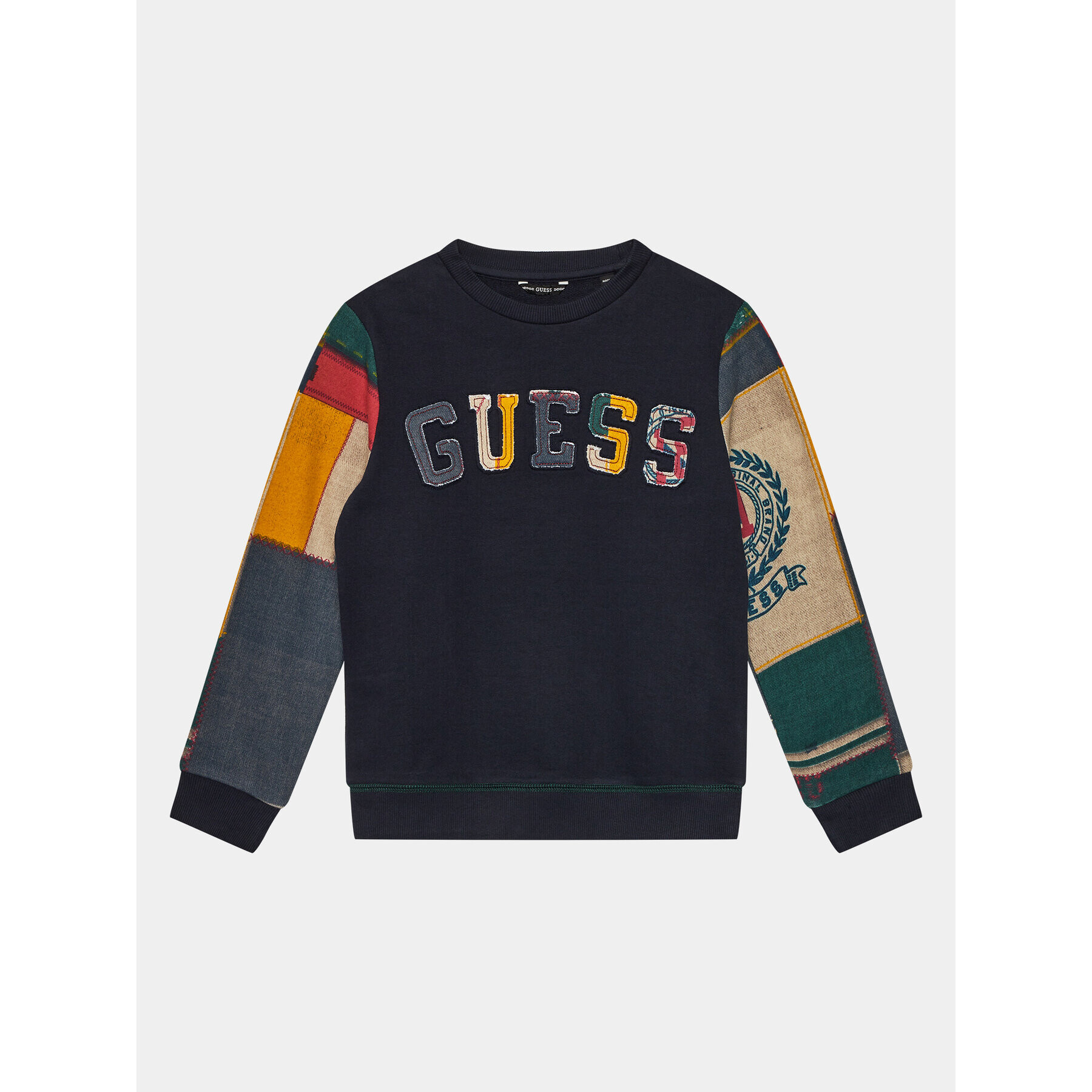 Guess Pulóver L4RQ02 KA6R3 Sötétkék Regular Fit - Pepit.hu