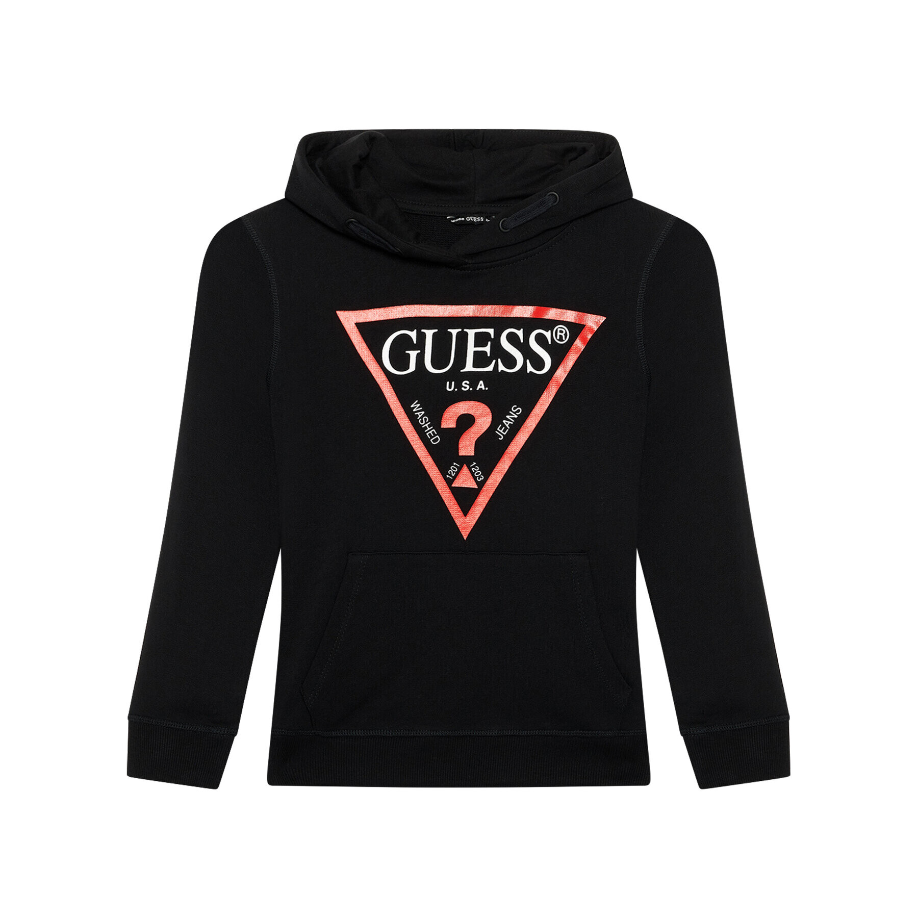 Guess Pulóver L92Q09 KAUG0 Fekete Regular Fit - Pepit.hu