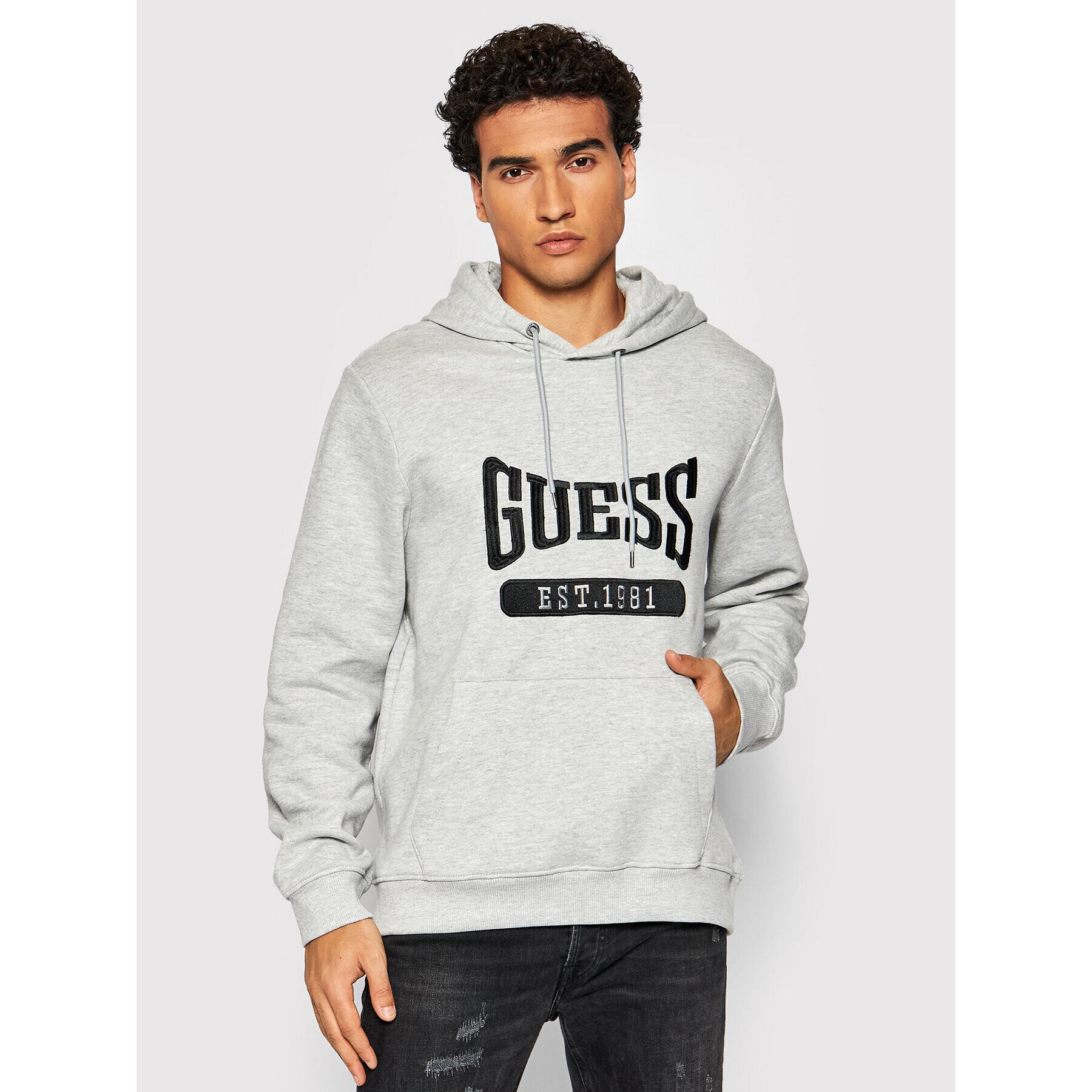 Guess Pulóver M1BQ01 K9V31 Szürke Regular Fit - Pepit.hu