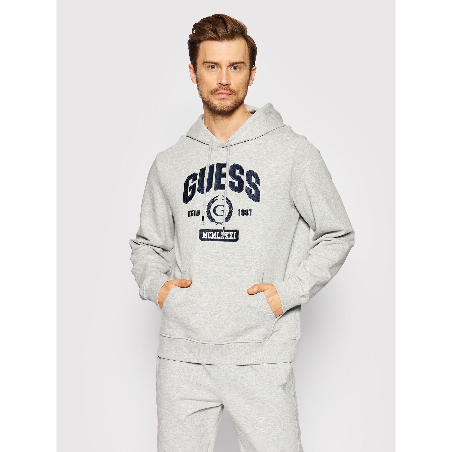 Guess Pulóver M2GQ0 0K9YI1 Szürke Regular Fit - Pepit.hu