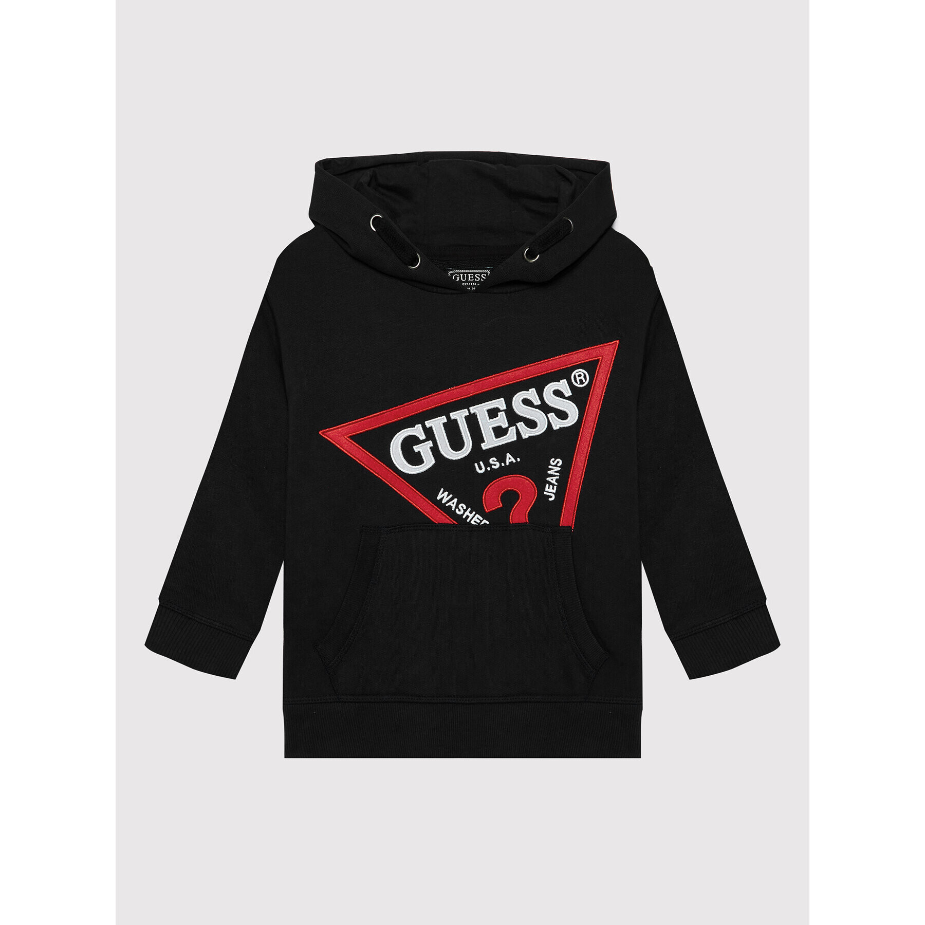 Guess Pulóver N2YQ09 KAD70 Fekete Oversize - Pepit.hu