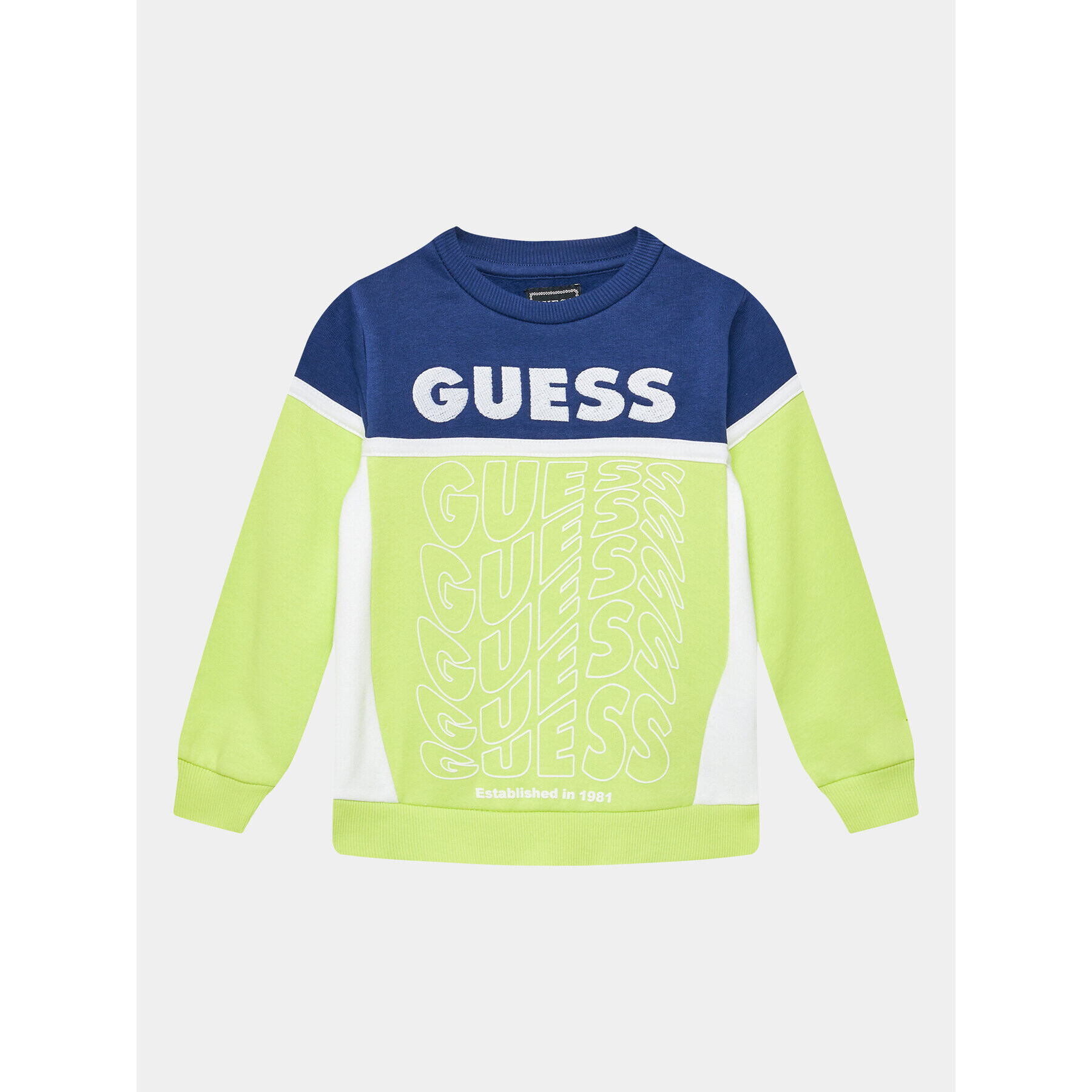 Guess Pulóver N3BQ02 KAX73 Sárga Regular Fit - Pepit.hu