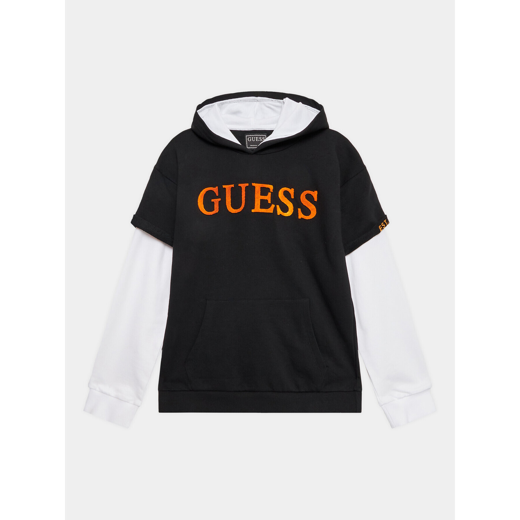 Guess Pulóver N3YQ00 KA6R3 Fekete Regular Fit - Pepit.hu