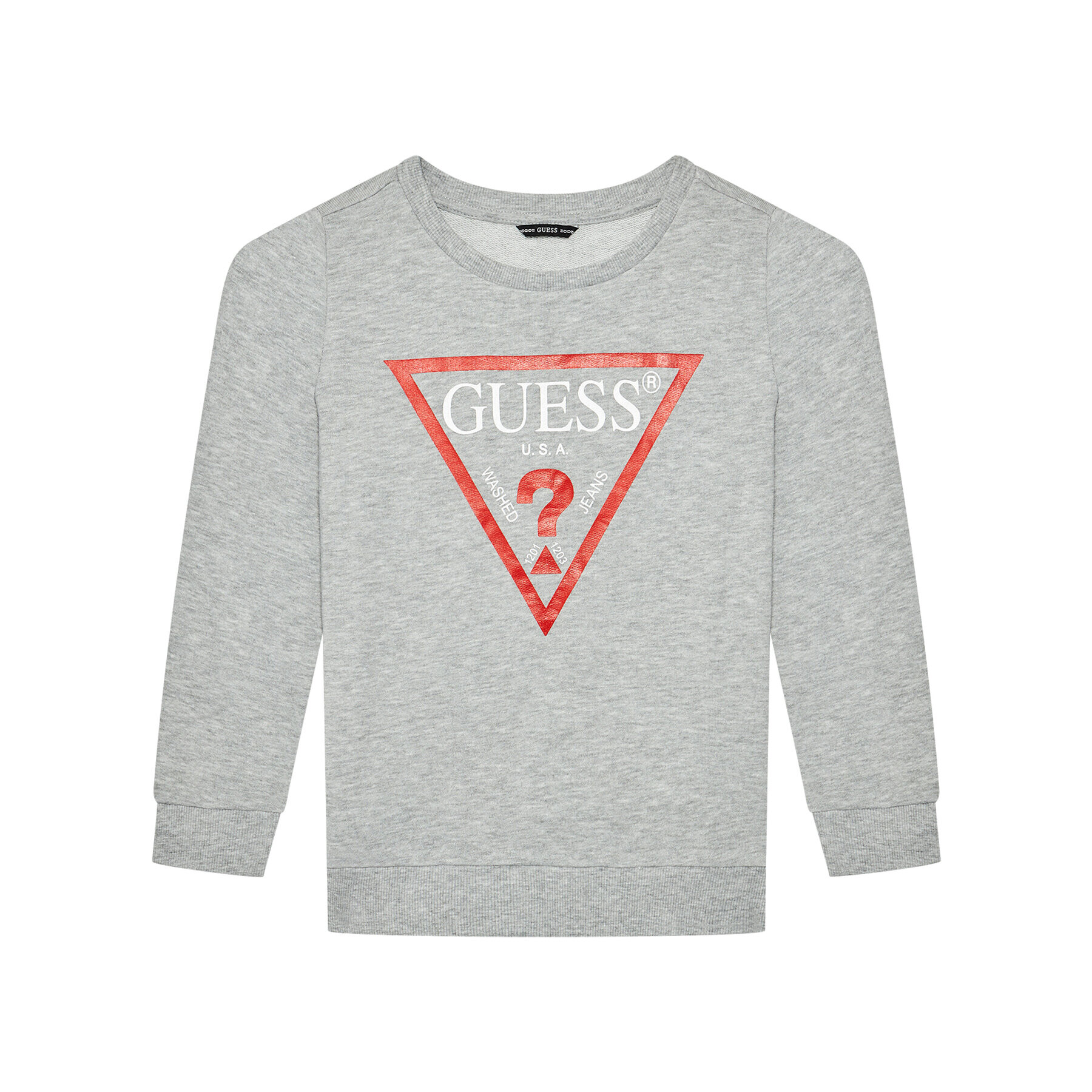 Guess Pulóver N73Q10 KAUG0 Szürke Regular Fit - Pepit.hu