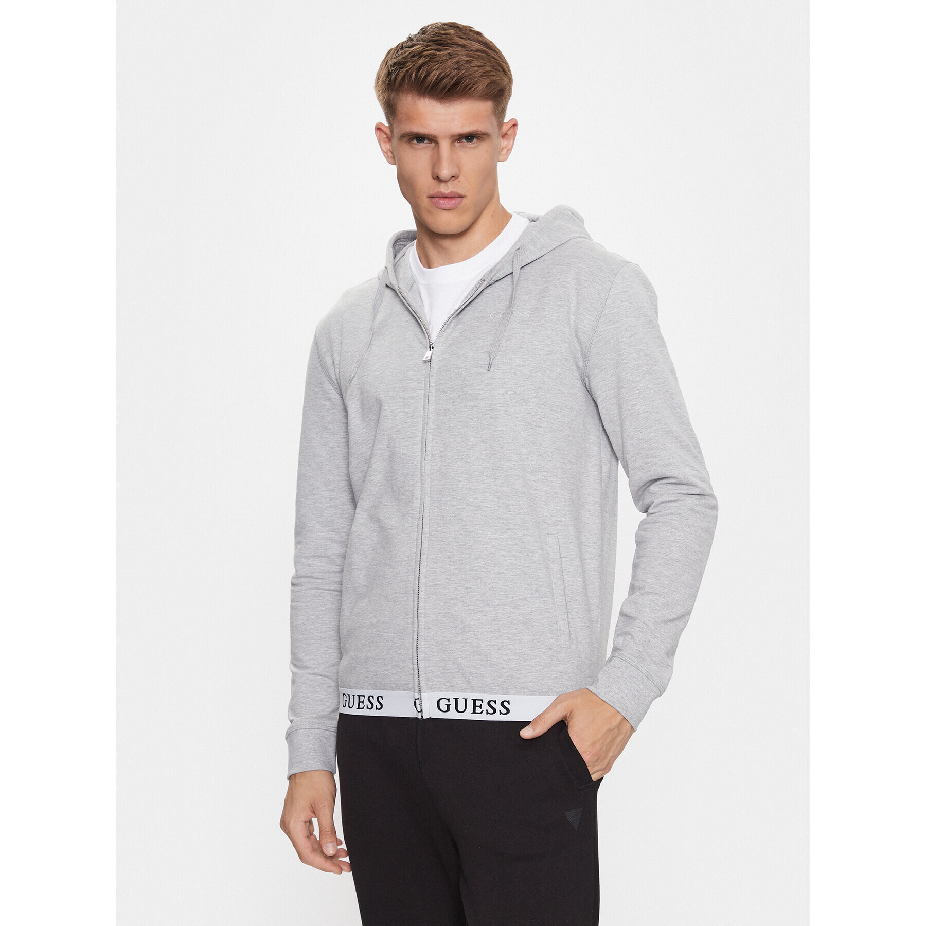 Guess Pulóver U3YQ00 KBS91 Szürke Regular Fit - Pepit.hu