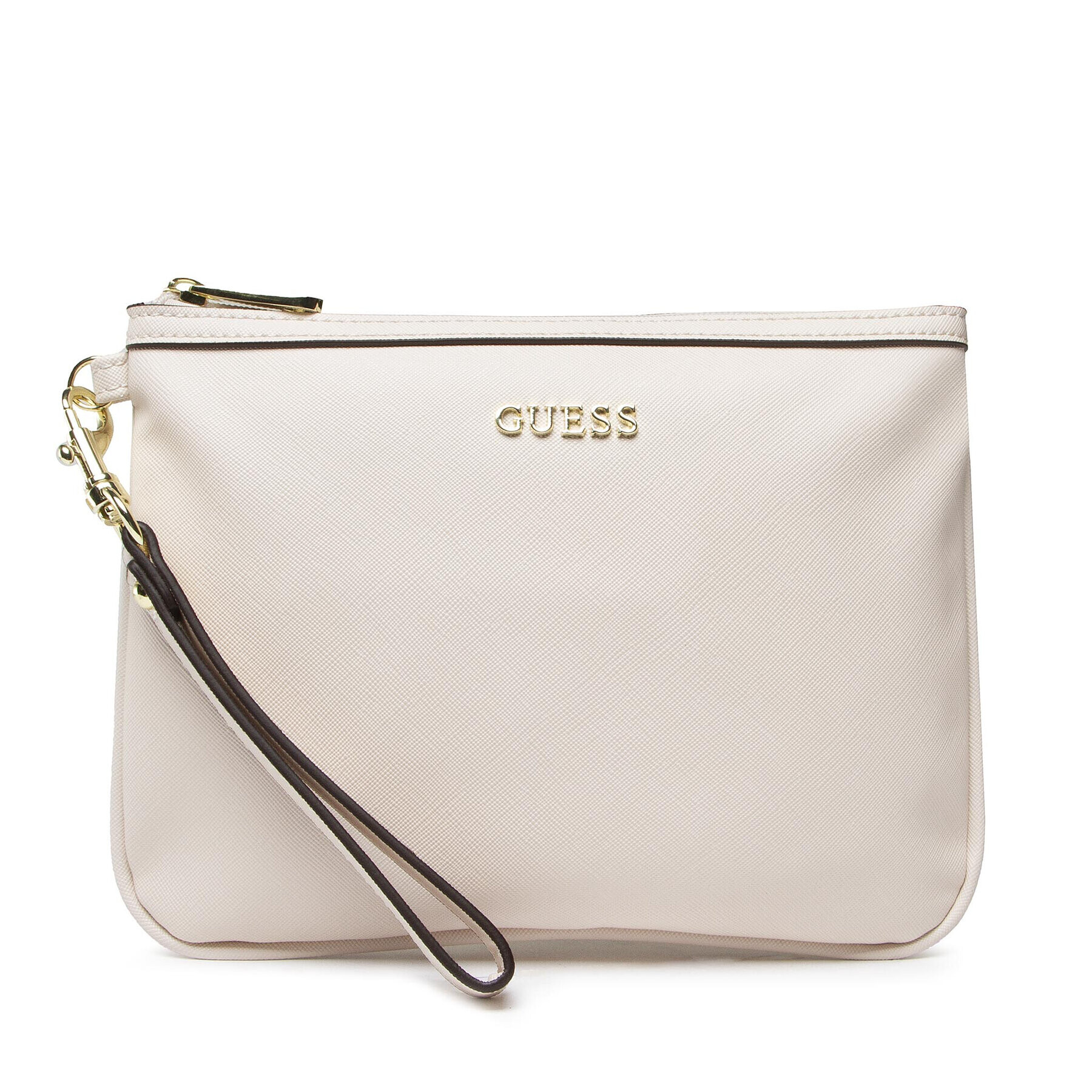 Guess Smink táska Vanille Flat Top Zip PWVANI P2102 Bézs - Pepit.hu