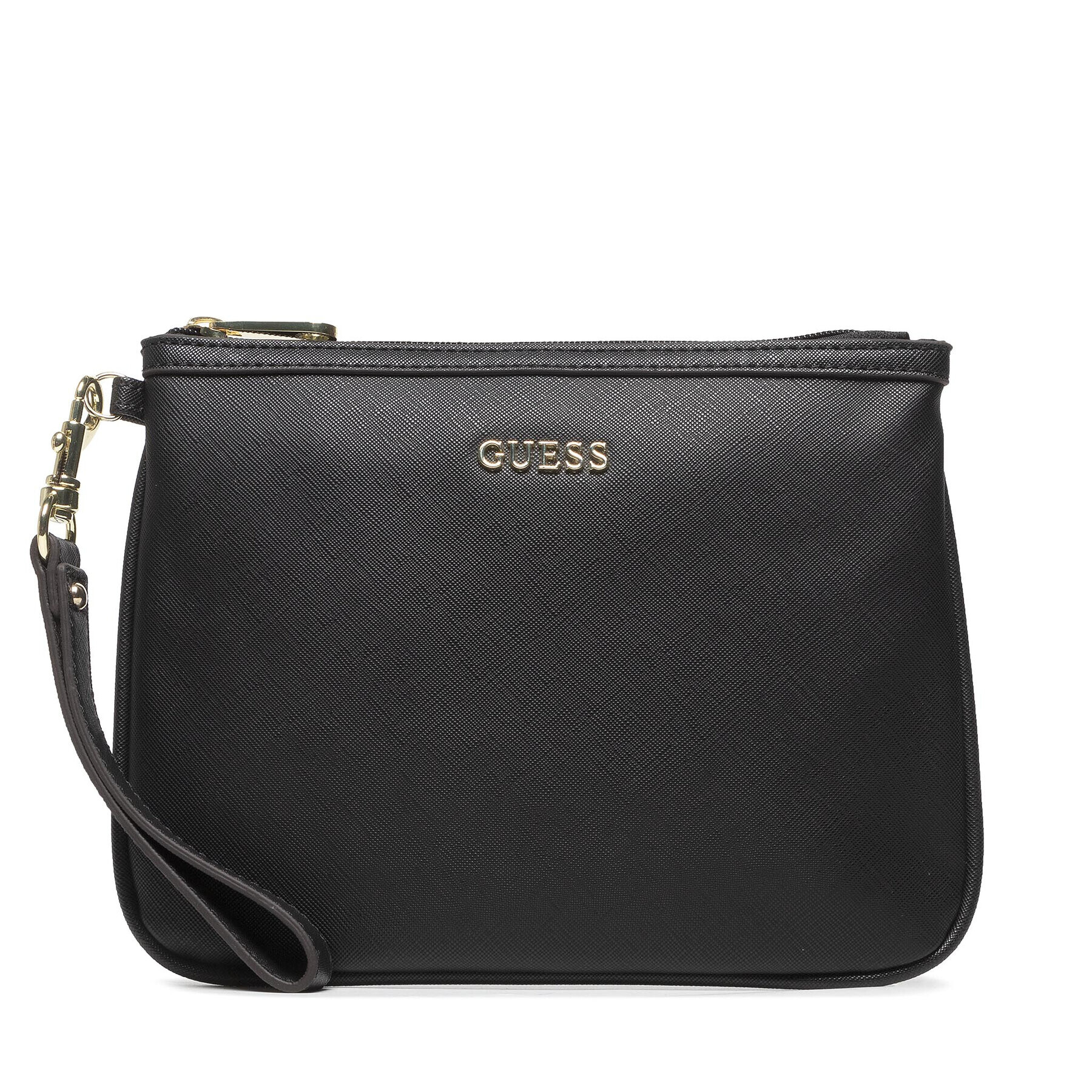 Guess Smink táska Vanille Flat Top Zip PWVANI P2102 Fekete - Pepit.hu