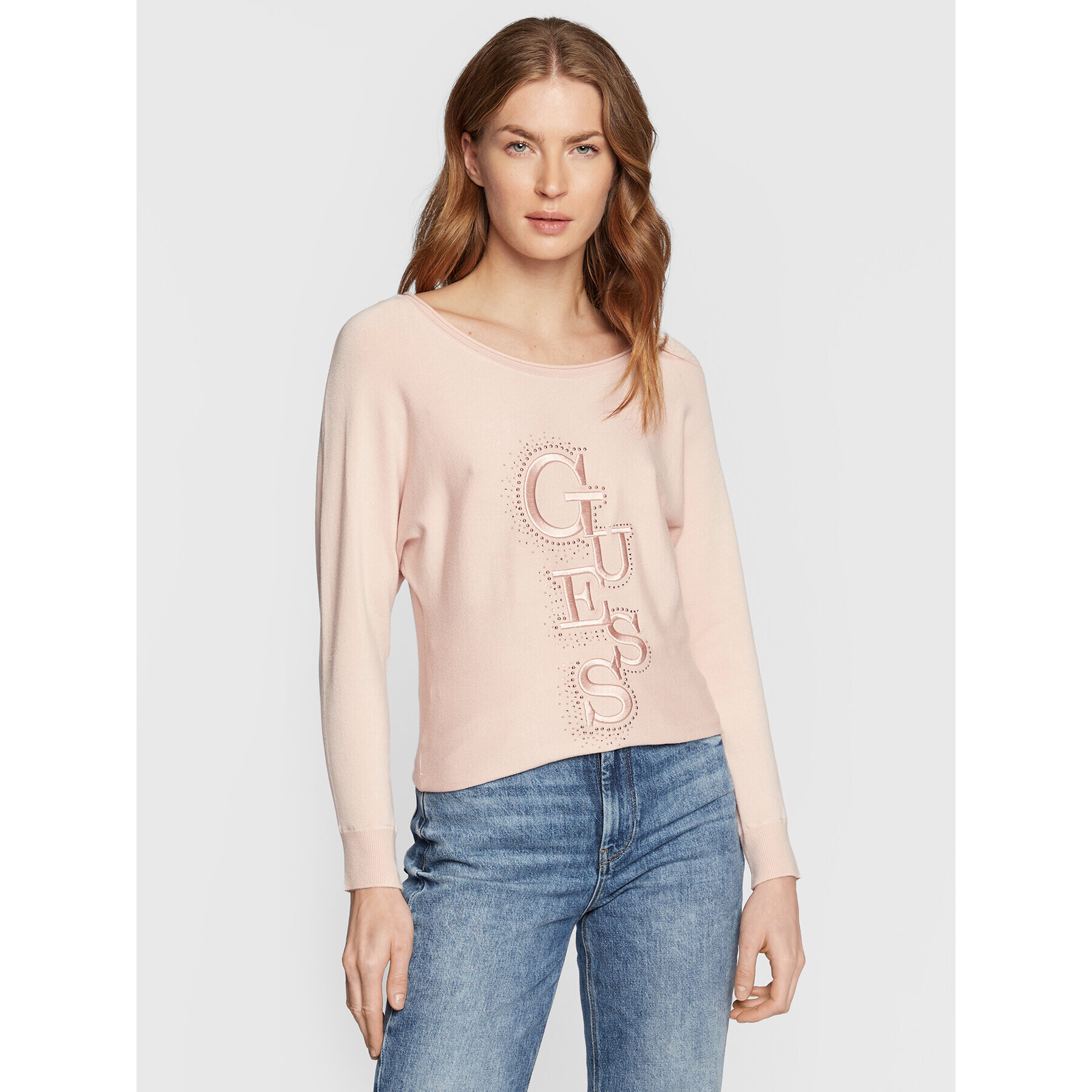 Guess Sweater Amelie W2BR49 Z2NQ2 Rózsaszín Relaxed Fit - Pepit.hu