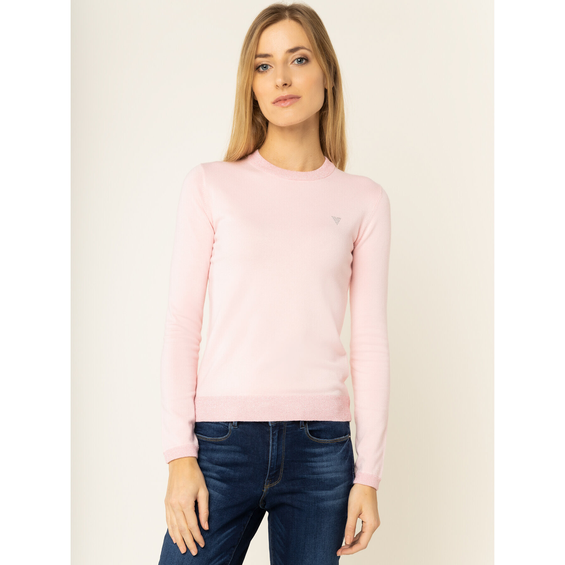 Guess Sweater Desiree W01R0P Z2760 Rózsaszín Regular Fit - Pepit.hu