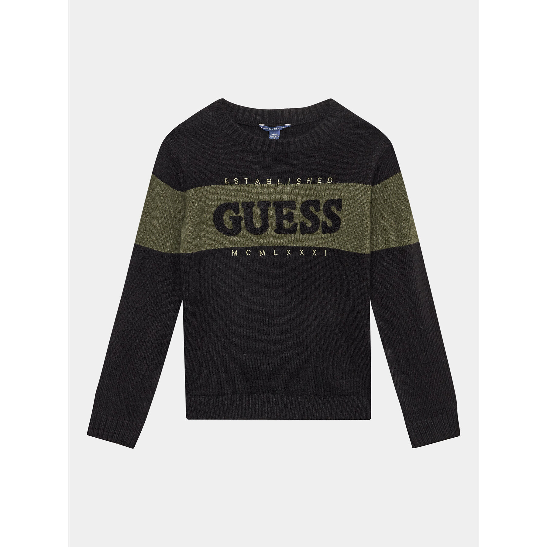 Guess Sweater L3BR00 Z32N0 Fekete Regular Fit - Pepit.hu